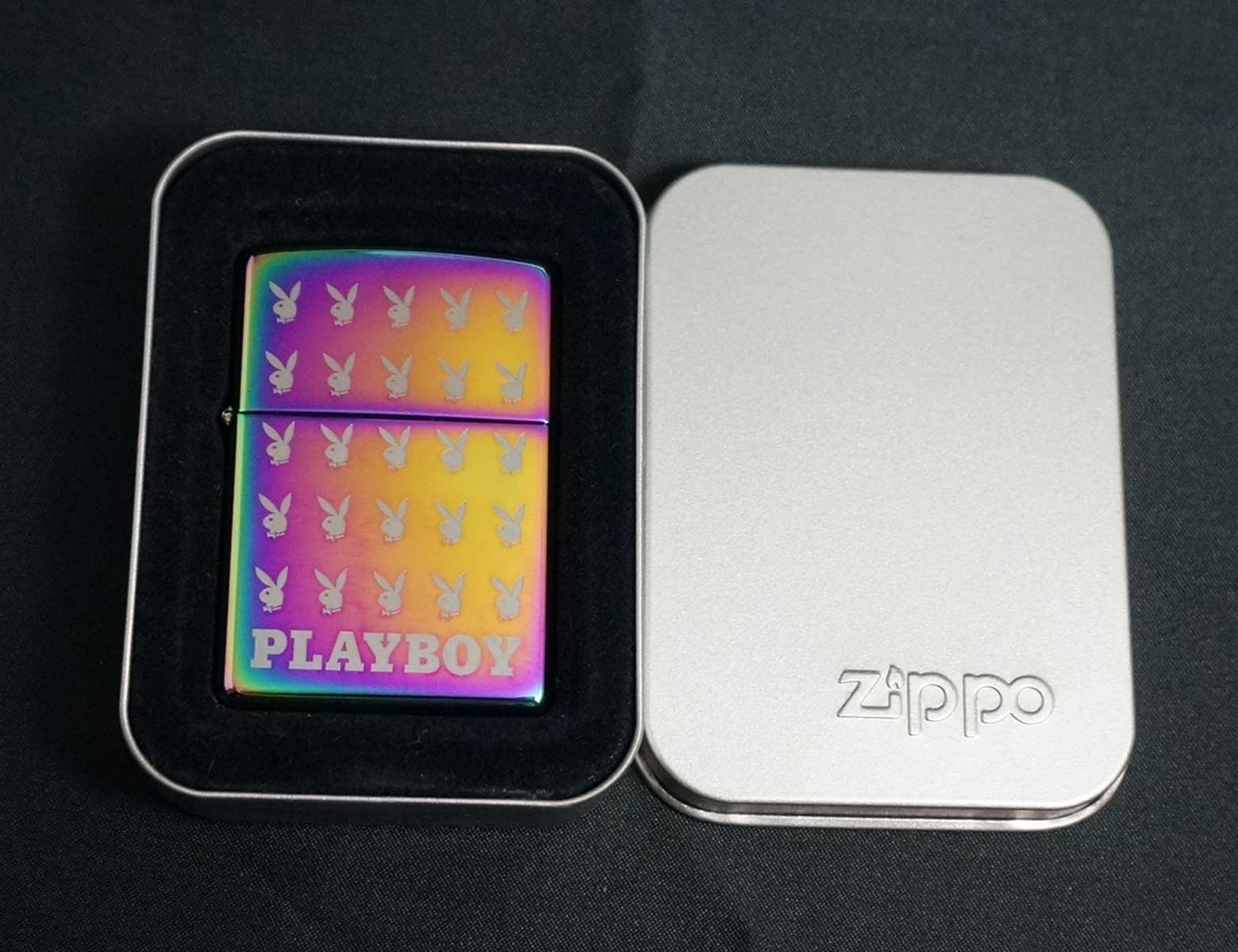画像: zippo PLAYBOY エッチング スぺクトラム A 2005年製造