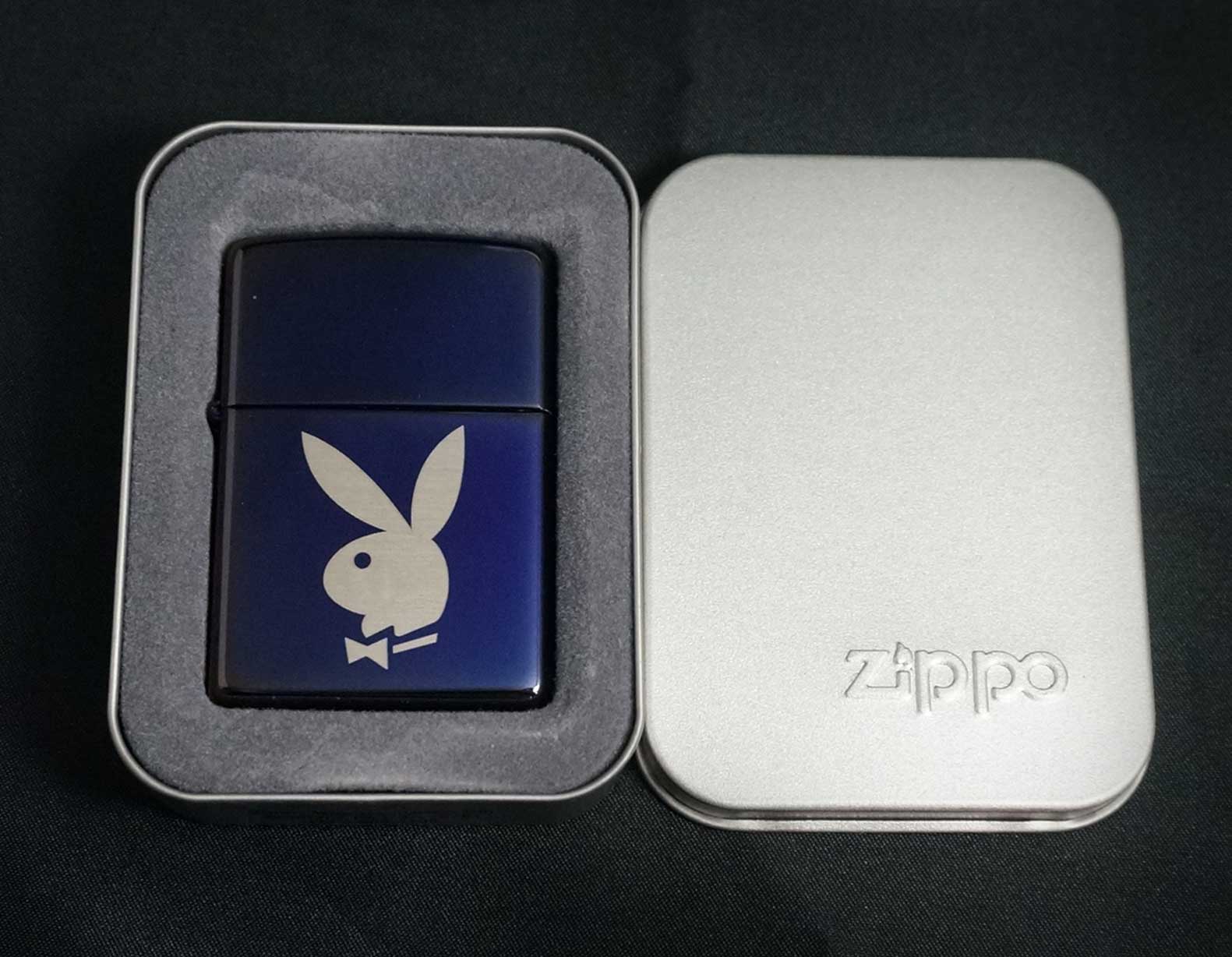 画像: zippo PLAYBOY バニー パープル 2003年製造