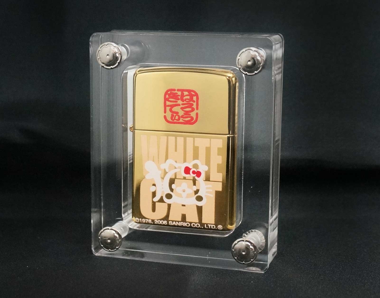 画像: zippo HELLO KITTY 和柄 「WHITE CAT」 500個限定