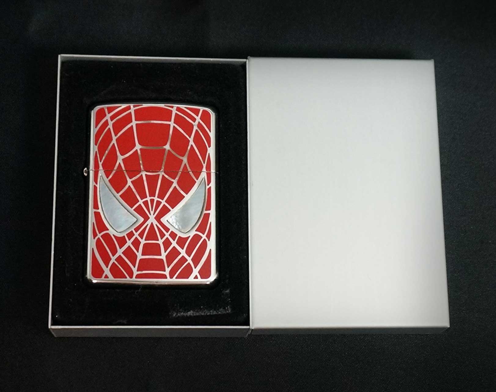 画像: zippo ARMOR　スパイダーマン ダブルフェイス 2006年製造