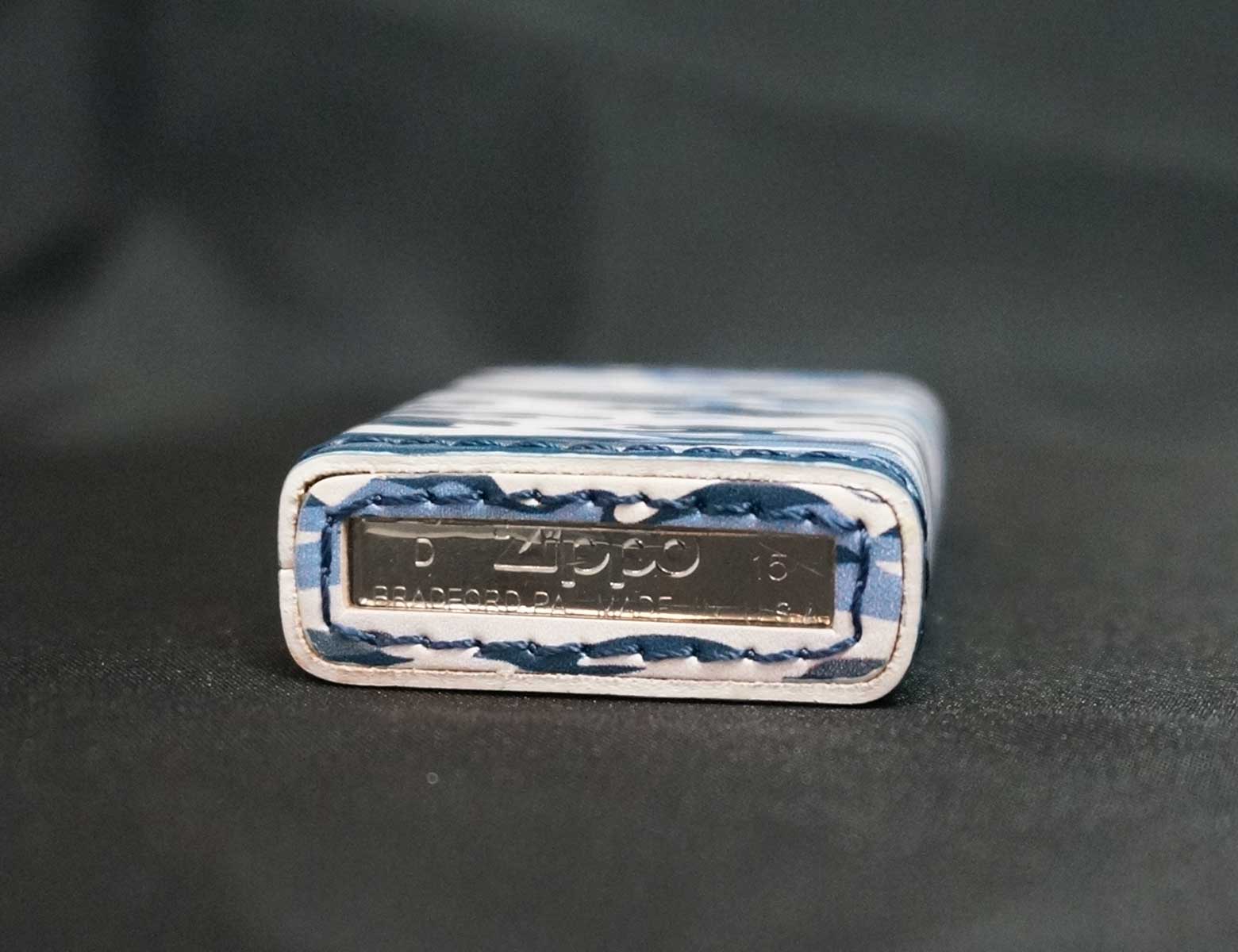 画像: zippo 革巻き カモフラージュデザイン B