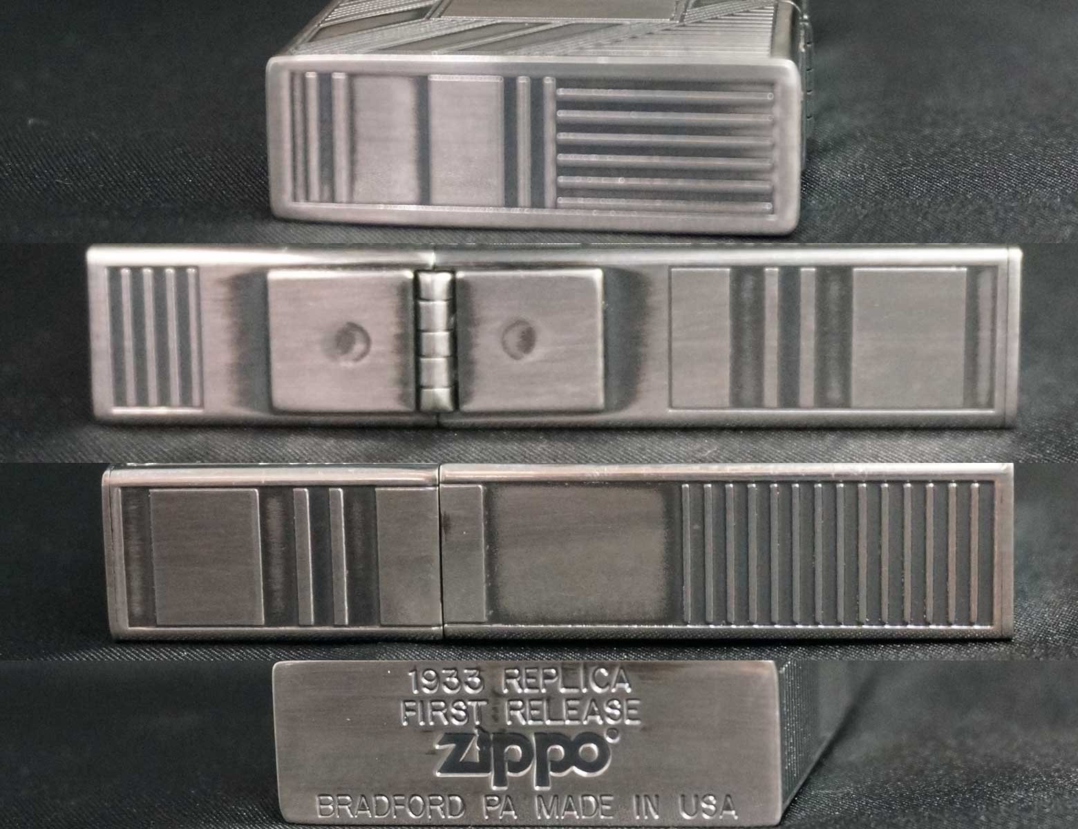 画像: zippo 1933 FIRST REPLICA 幾何学模様 五面デザイン