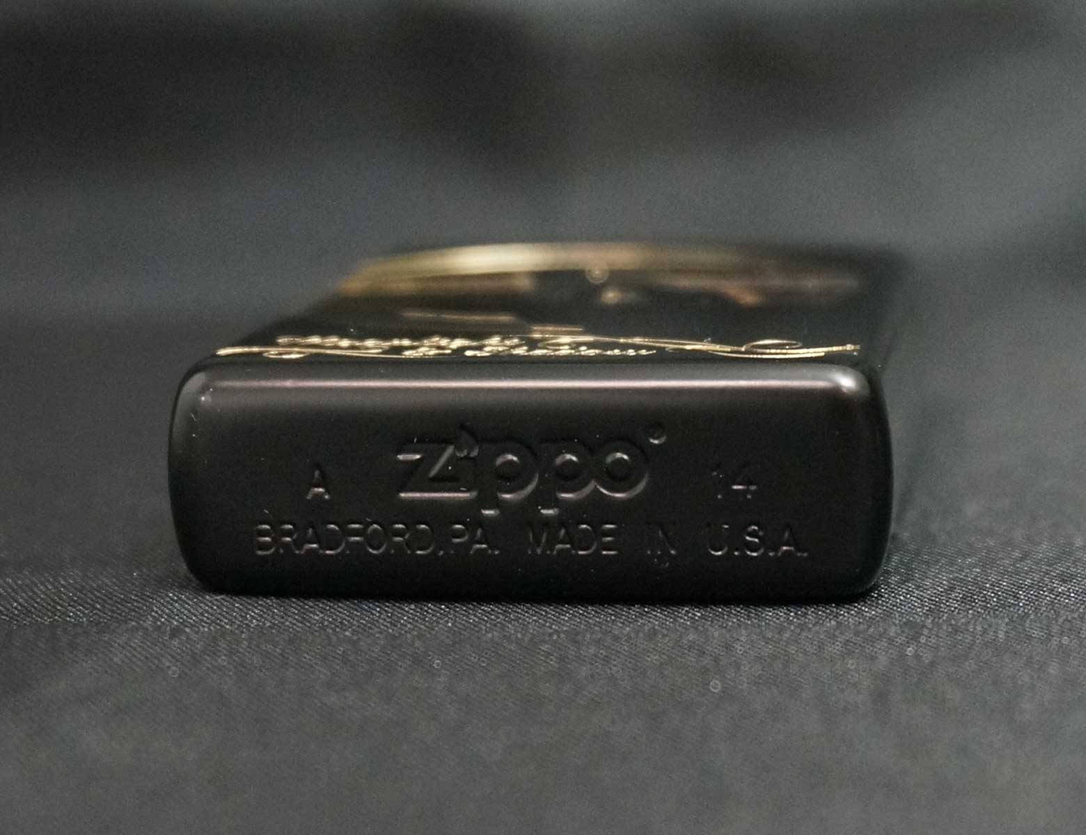 画像: zippo ムーンライトシャドウ ウルフ 両面加工