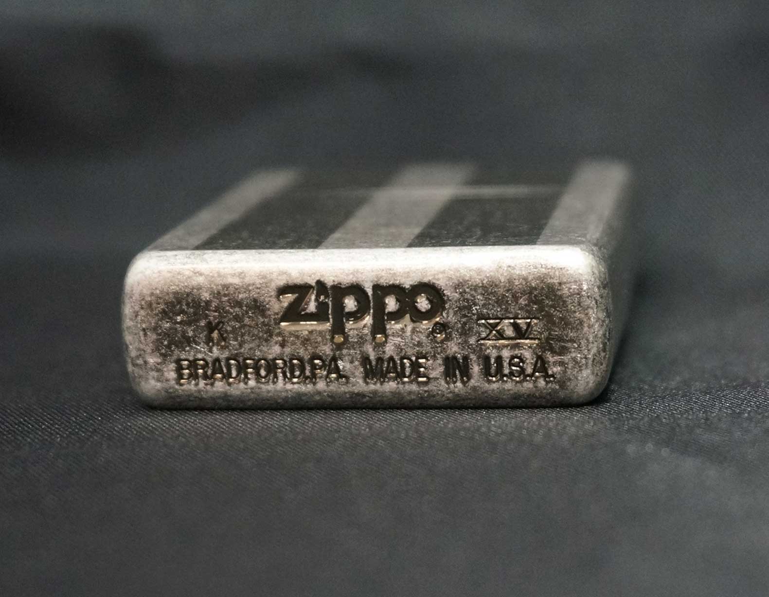 画像: zippo WINDY ストライプ バレル加工 1999年製造