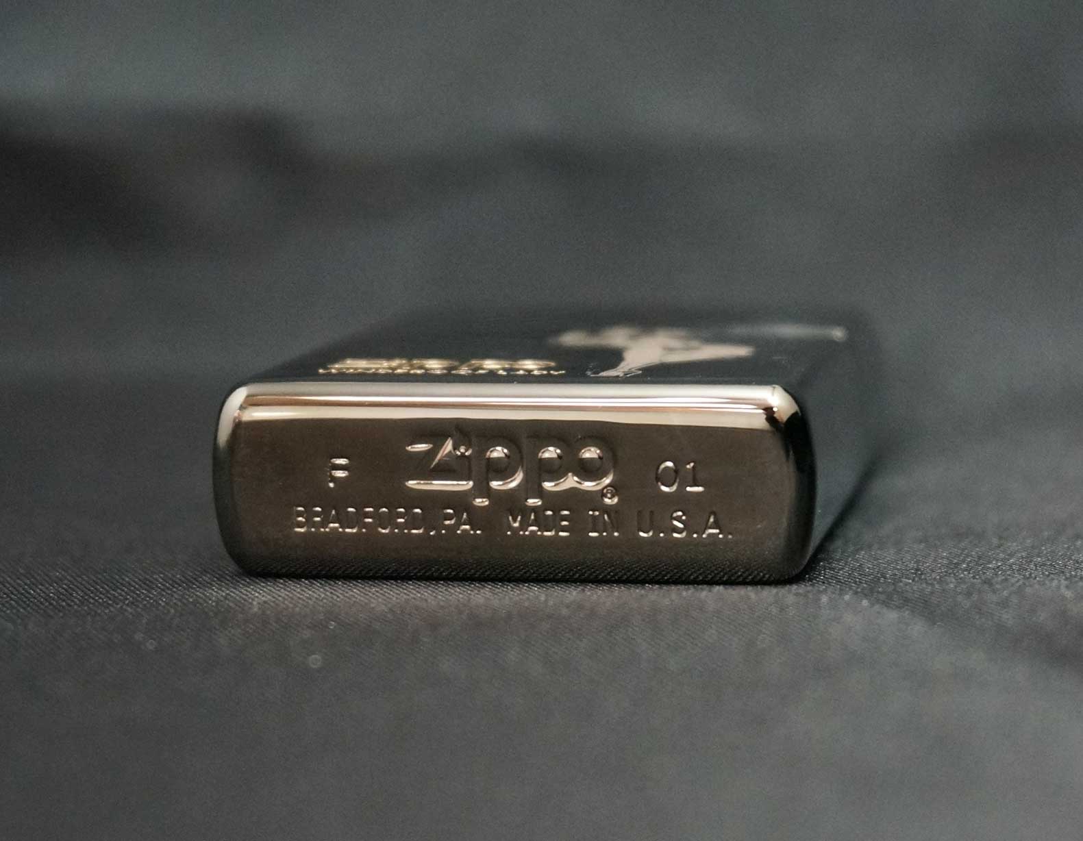 画像: zippo WINDY レーザー彫り BK 2001年製造