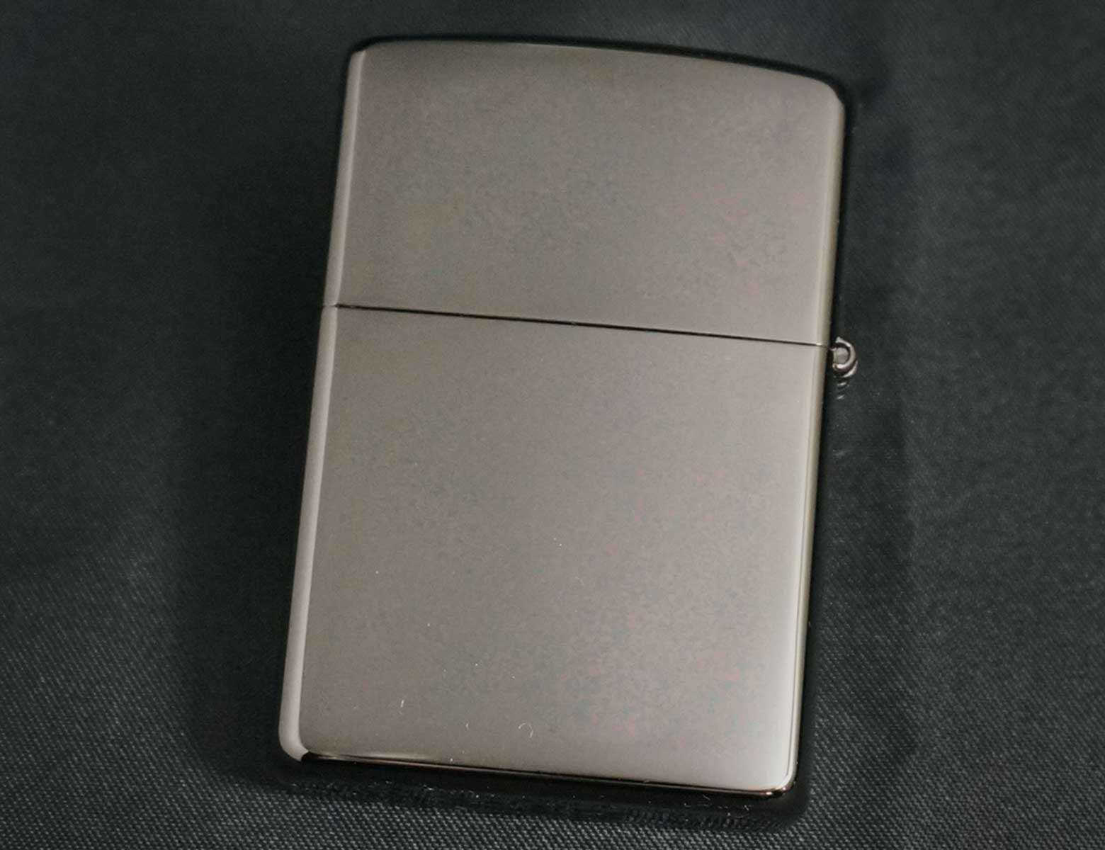 画像: zippo WINDY ブラックニッケル＆ミラー 2003年製造