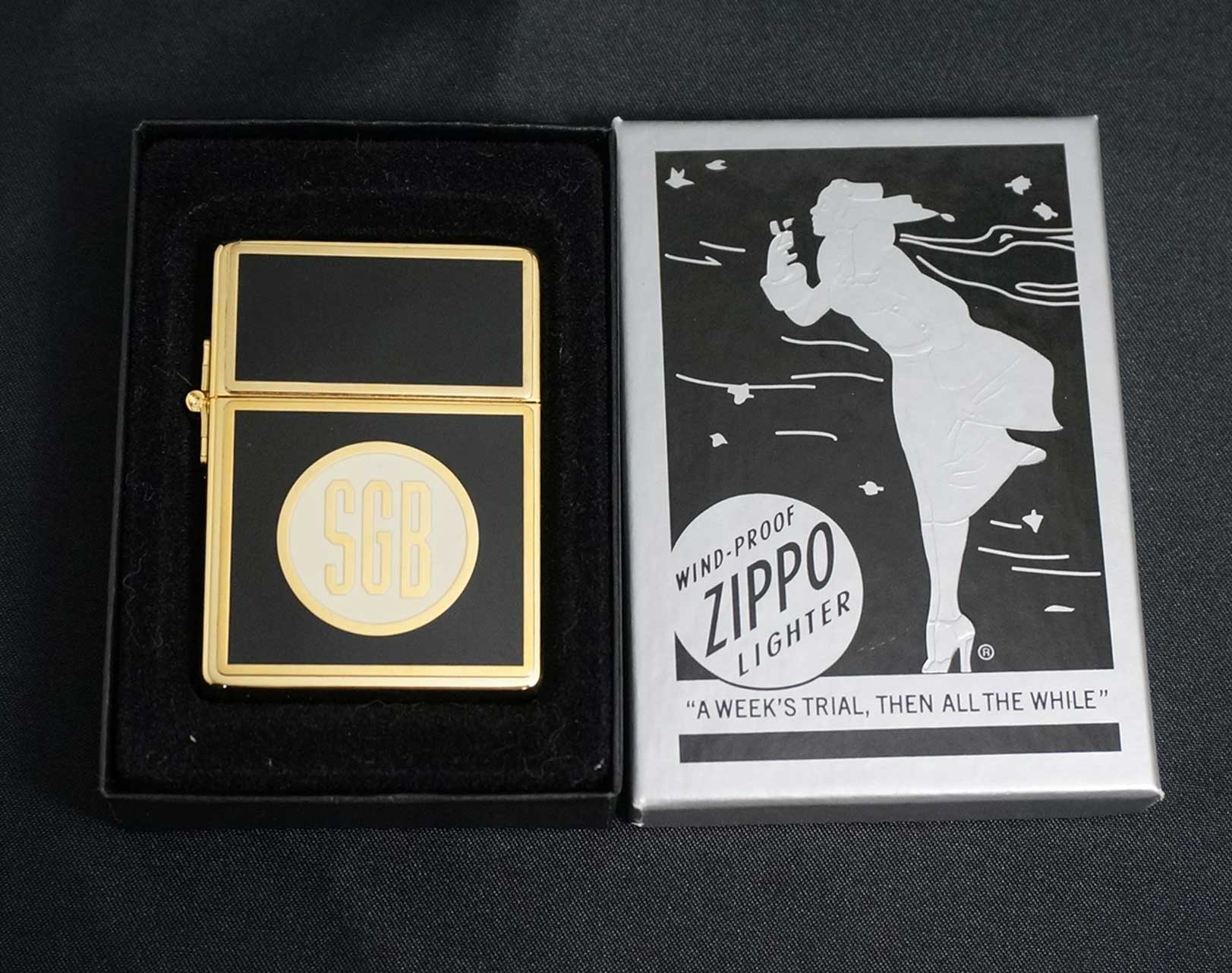 画像: zippo NO.1935G スリーピッグス ゴールド×ブラック 350個限定