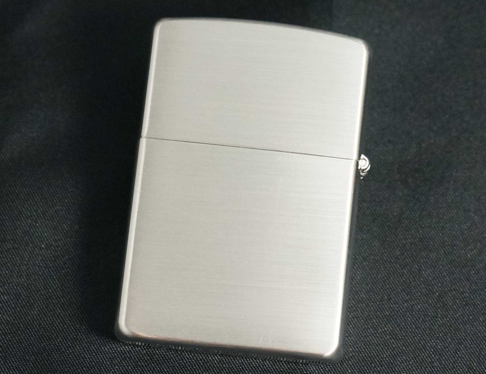 画像: zippo WINDY シルバーサテーナ＆ミラー 2003年製造