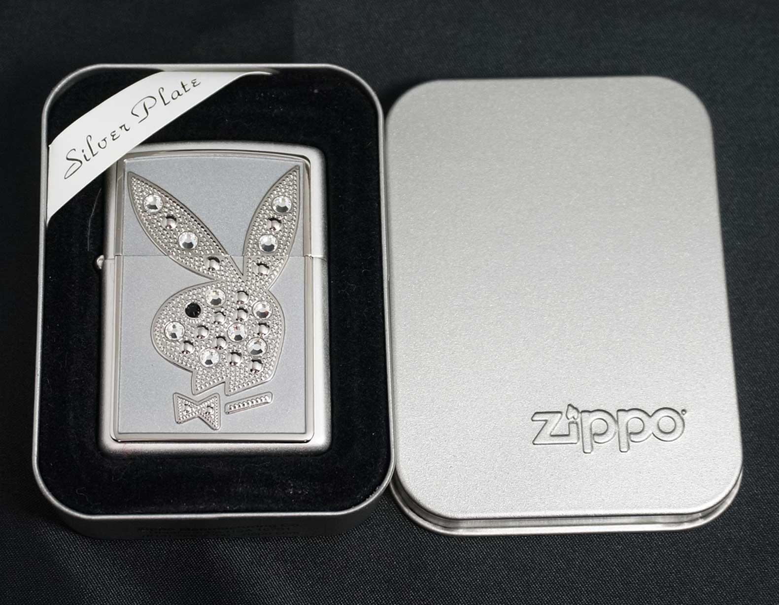 画像: zippo PLAYBOY SILVER PLATE　シリアルNO.9 