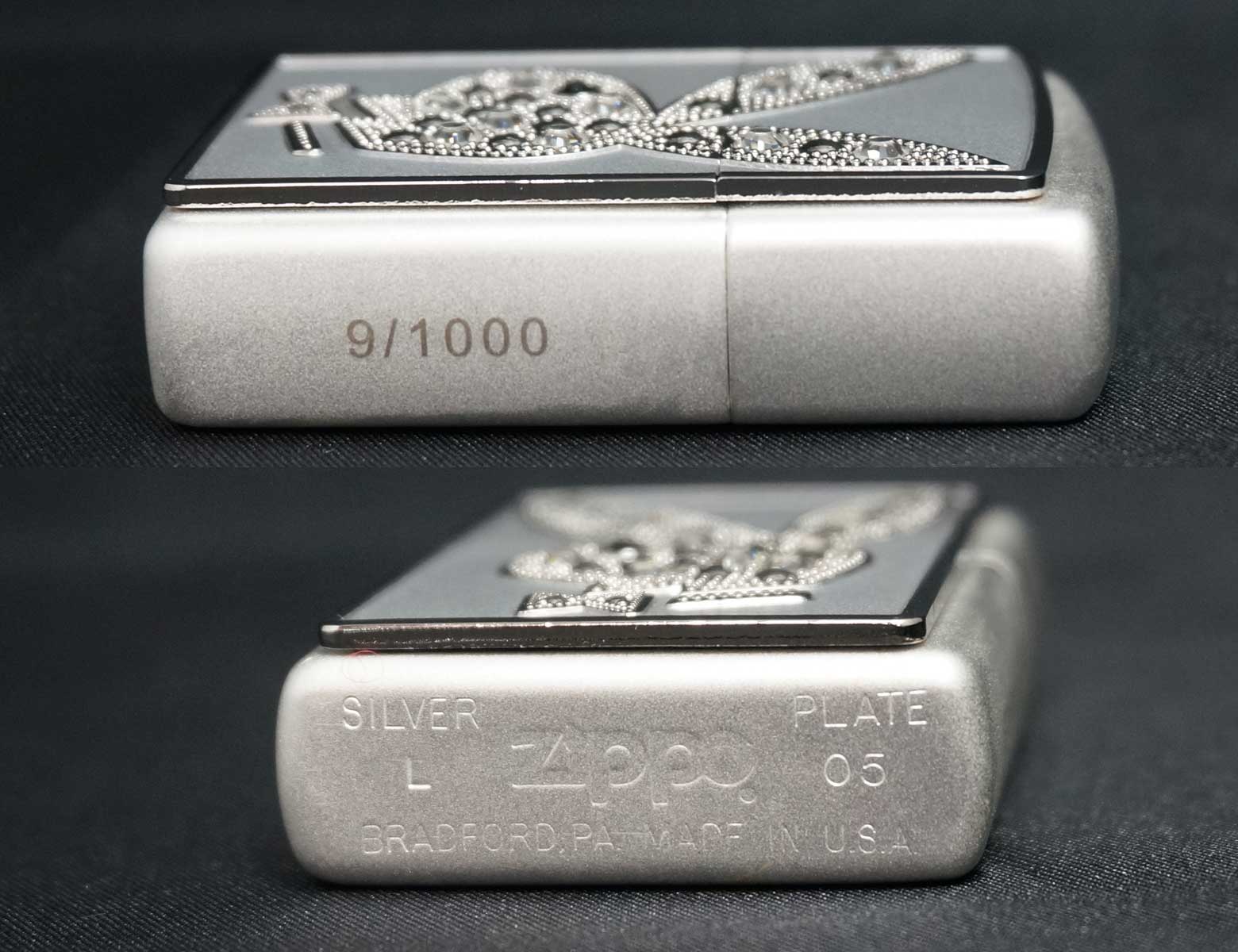 画像: zippo PLAYBOY SILVER PLATE　シリアルNO.9 