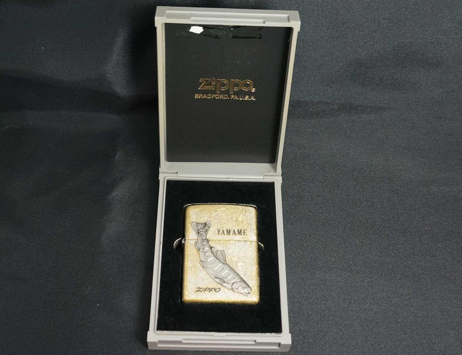 画像: zippo フィッシュMブラス　ヤマメ　1996年製造