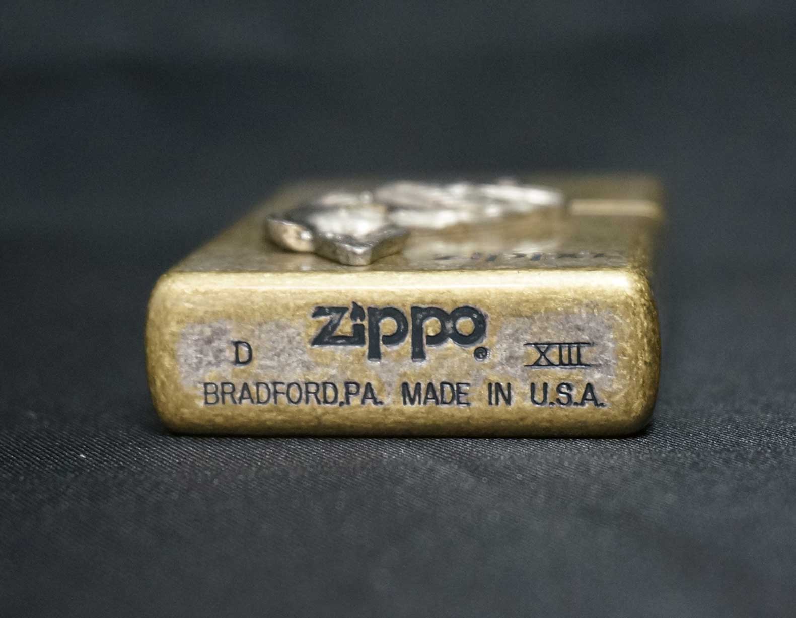 画像: zippo フィッシュ ブラス ブラックバス 1997年製造