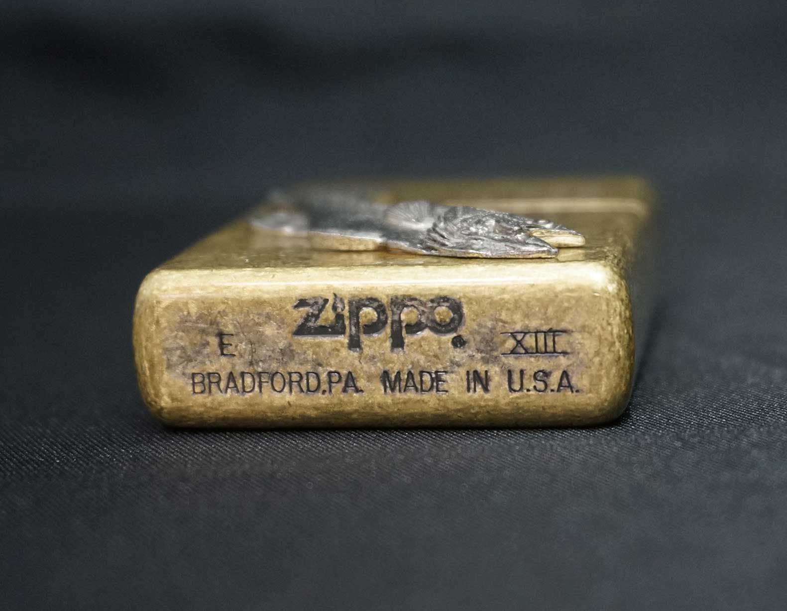 画像: zippo フィッシュ ブラス ラージマウスバス 1997年製造