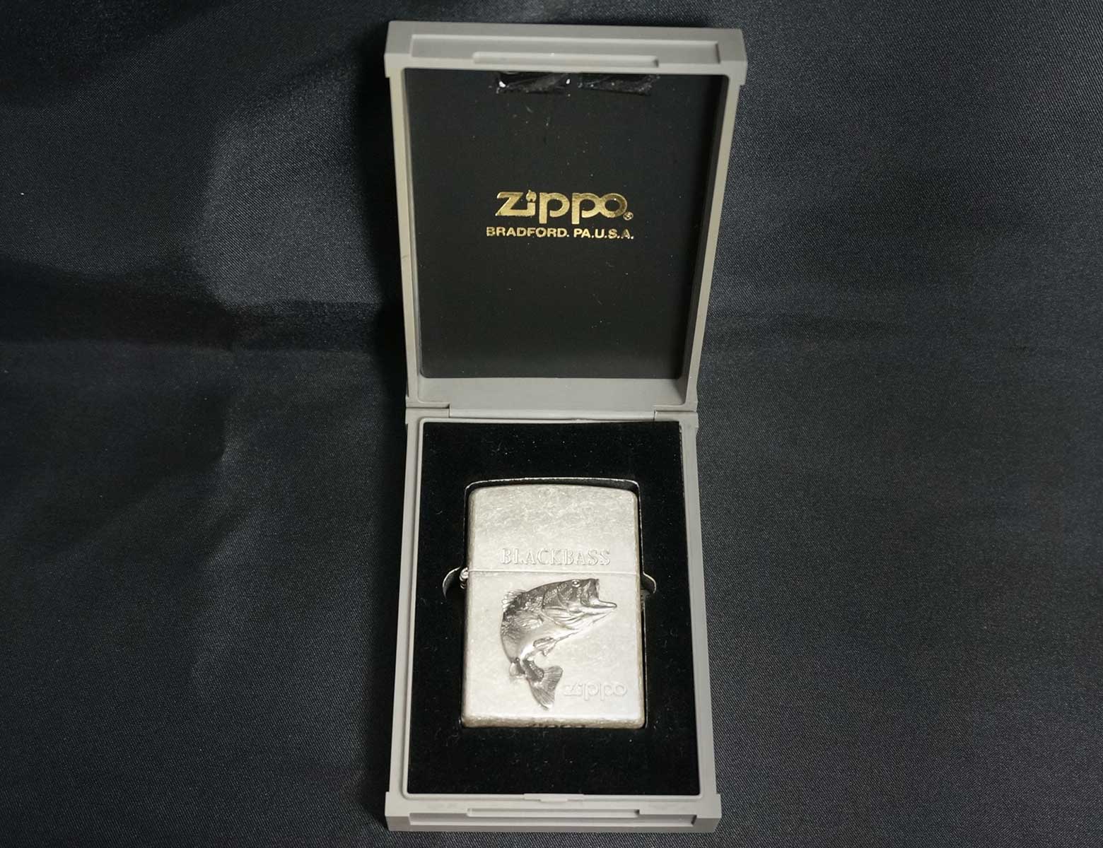 画像: zippo フィッシュ Sバレル ブラックバス 1996年製造