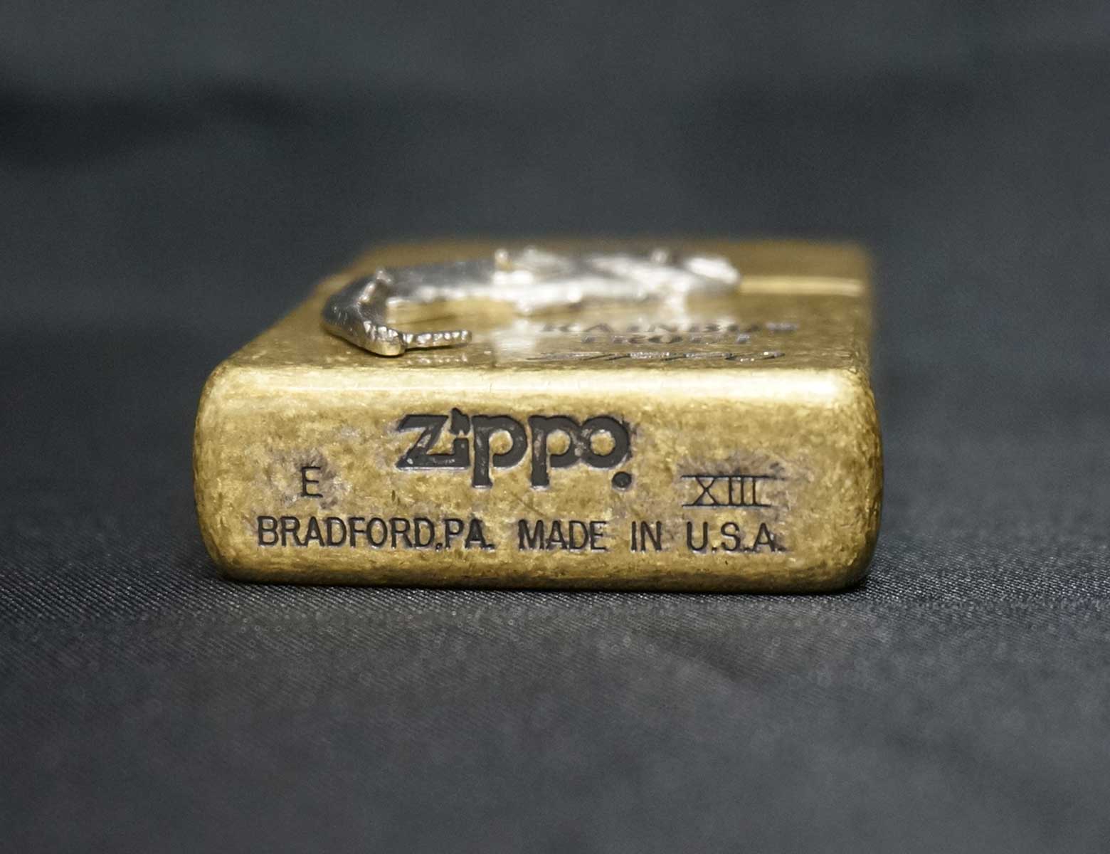 画像: zippo フィッシュ ブラス レインボートラウド 1997年製造