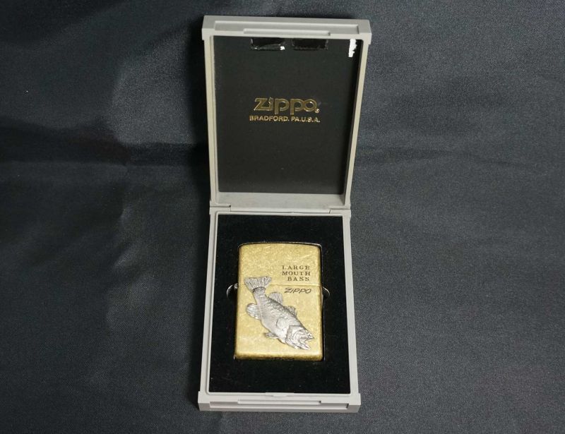 画像: zippo フィッシュ ブラス ラージマウスバス 1997年製造