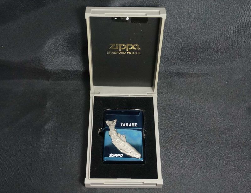 画像: zippo フィッシュ ブルーチタン ヤマメ 1997年製造