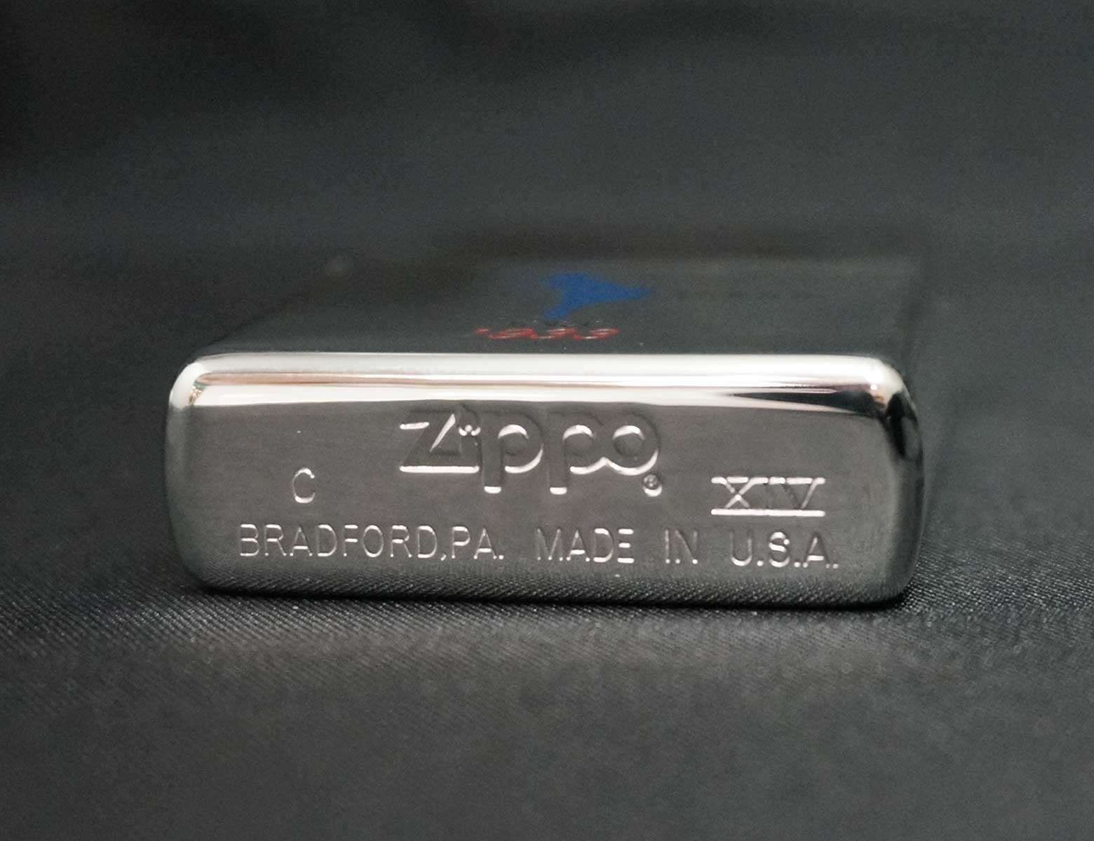 画像: zippo WINDY シルエットプリント シルバーメッキ 1998年製造