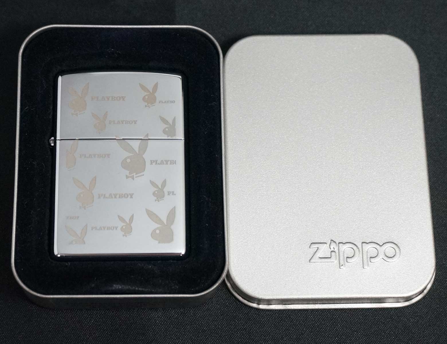 画像: zippo PLAY BOY エッチング #250 C 2005年製造