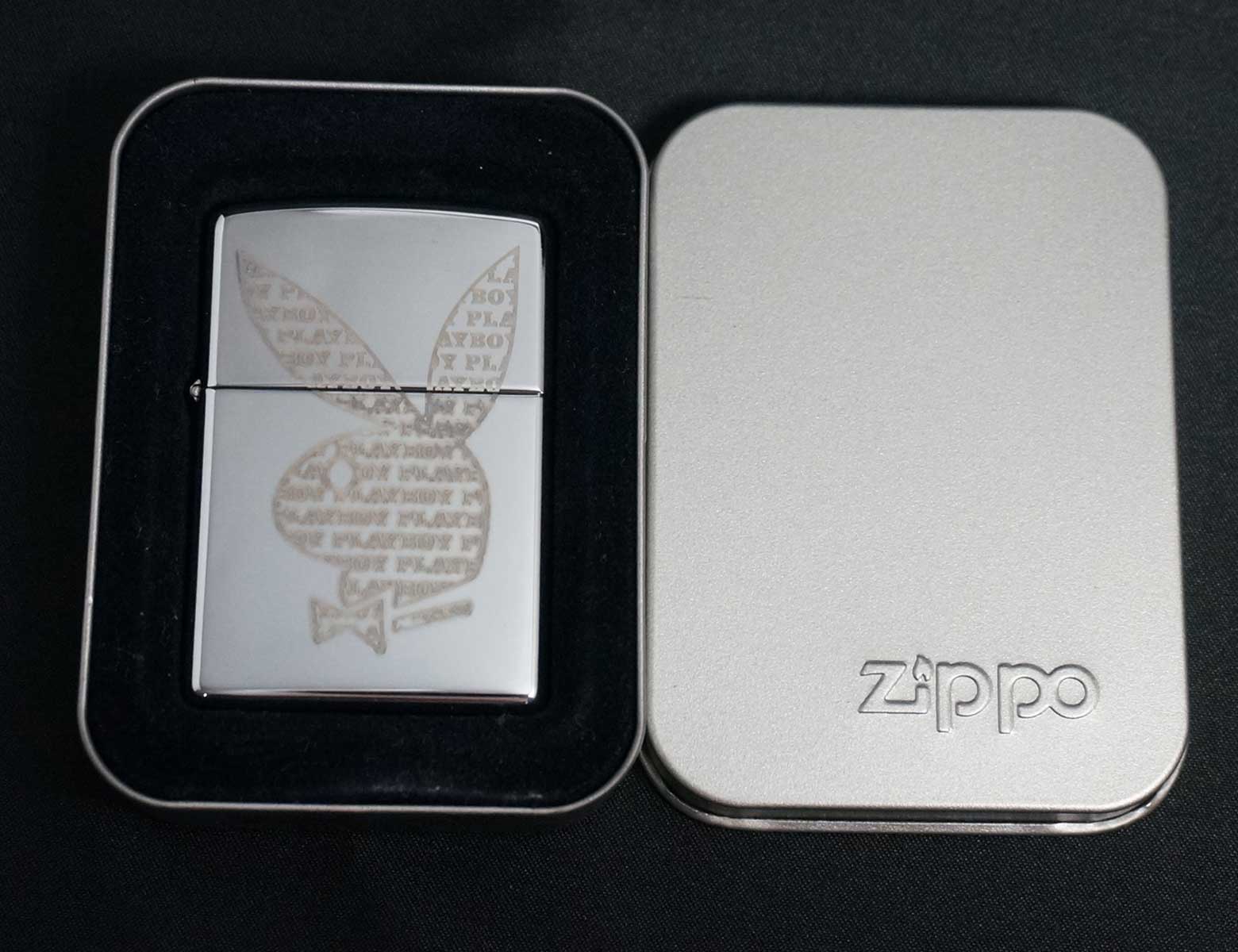 画像: zippo PLAY BOY エッチング #250 B 2005年製造