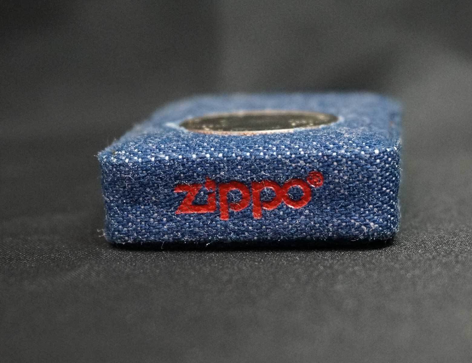 画像: zippo デニム コイン 2002年製造