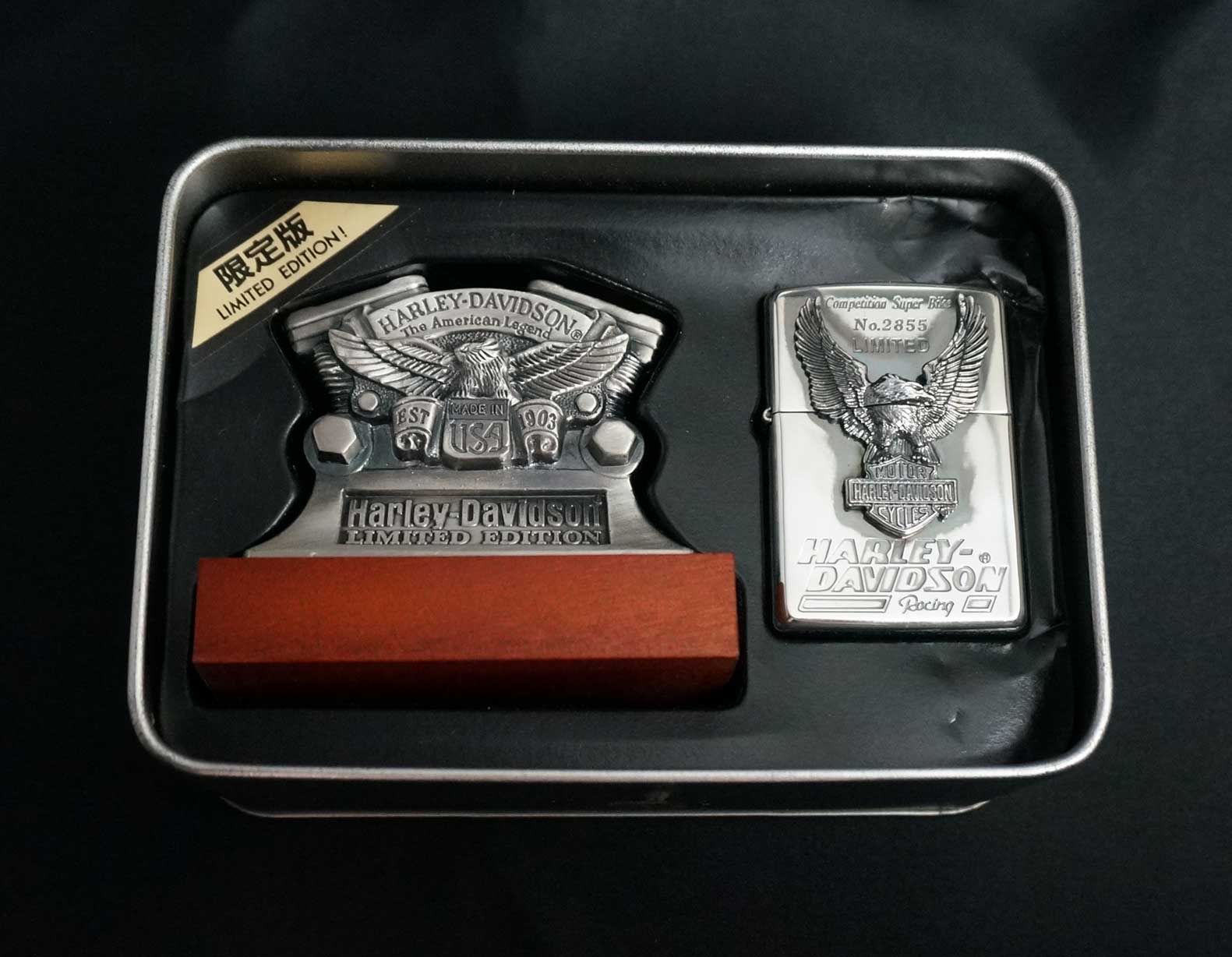 画像: zippo HARLEY-DAVIDSON スタンドセット 1995年製造