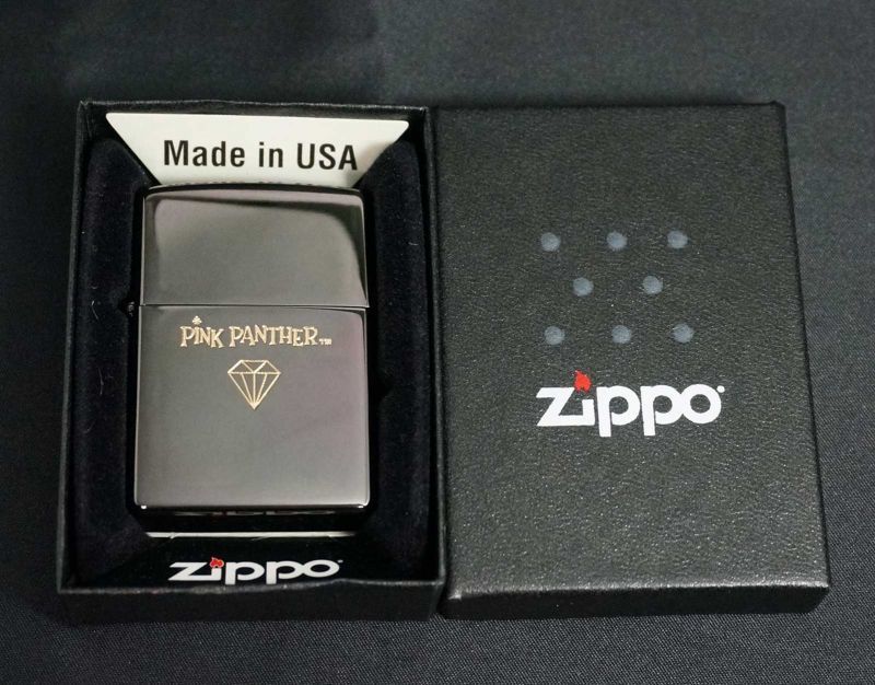 画像: zippo PINK PANTHER ブラック