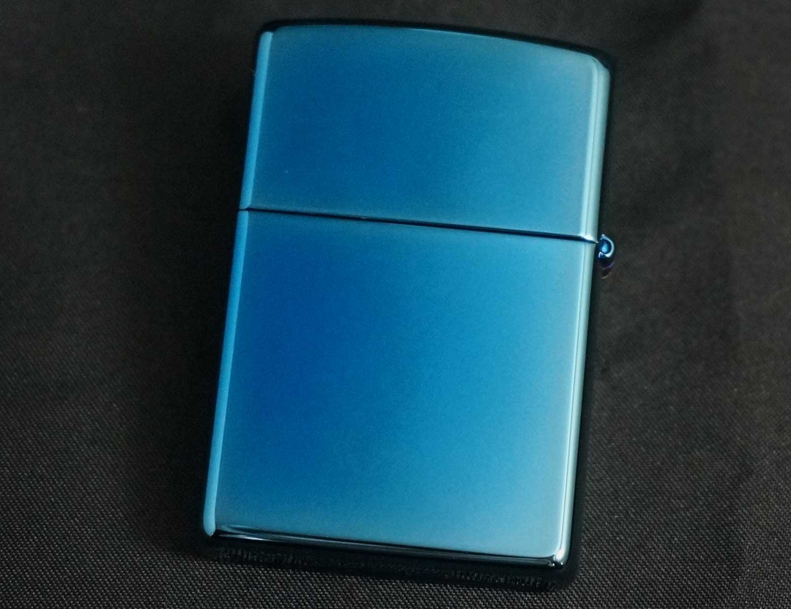 画像: zippo WINDY ブルーチタン グリーン 2004年製造