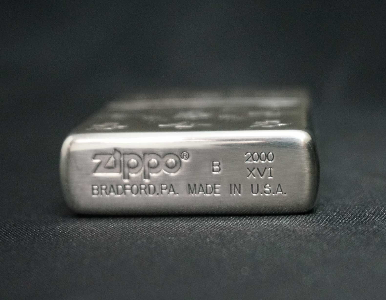 画像: zippo WINDY＆炎 シルバーメッキ 2000年製造