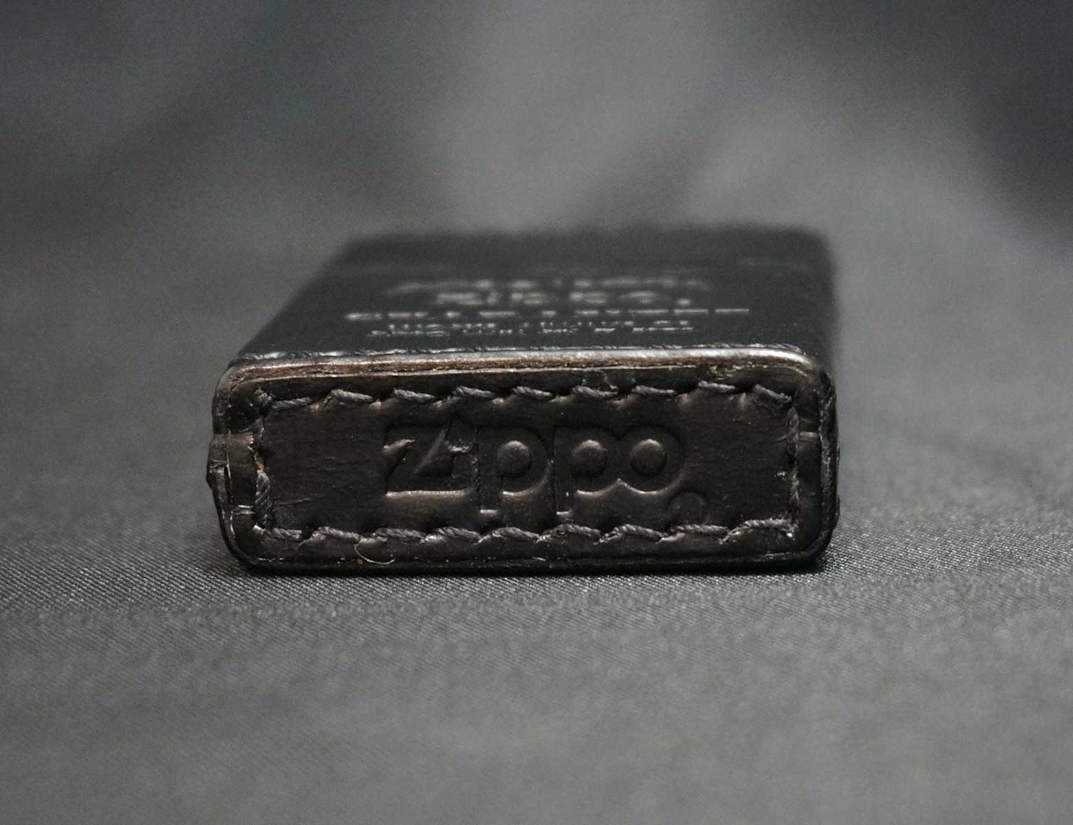 画像: zippo 革巻き ブラック 2000年製造