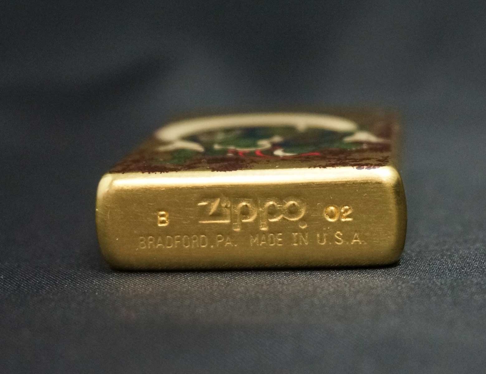 画像: zippo 純金箔 風神 2002年製造