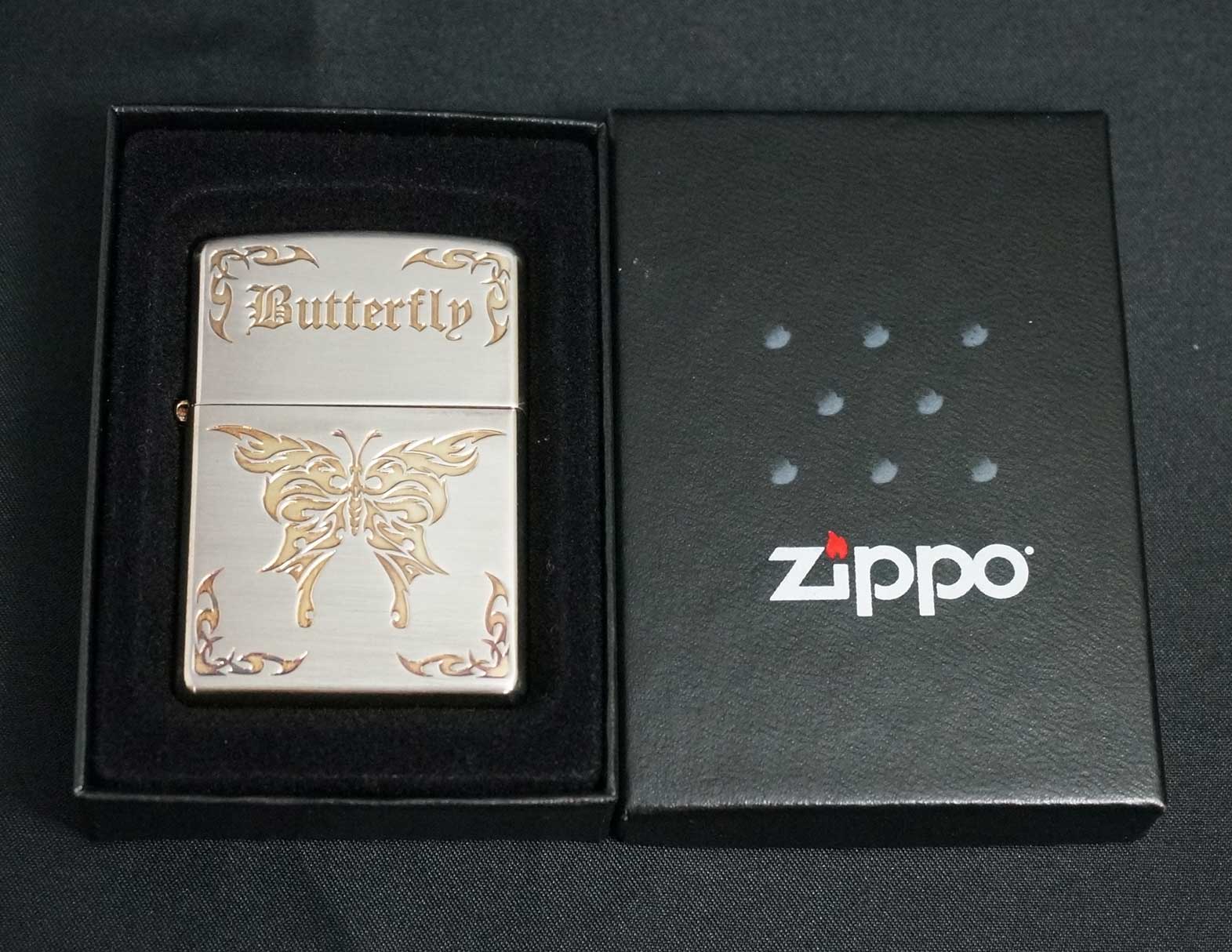 画像: zippo Butterfly SG加工 2006年製造