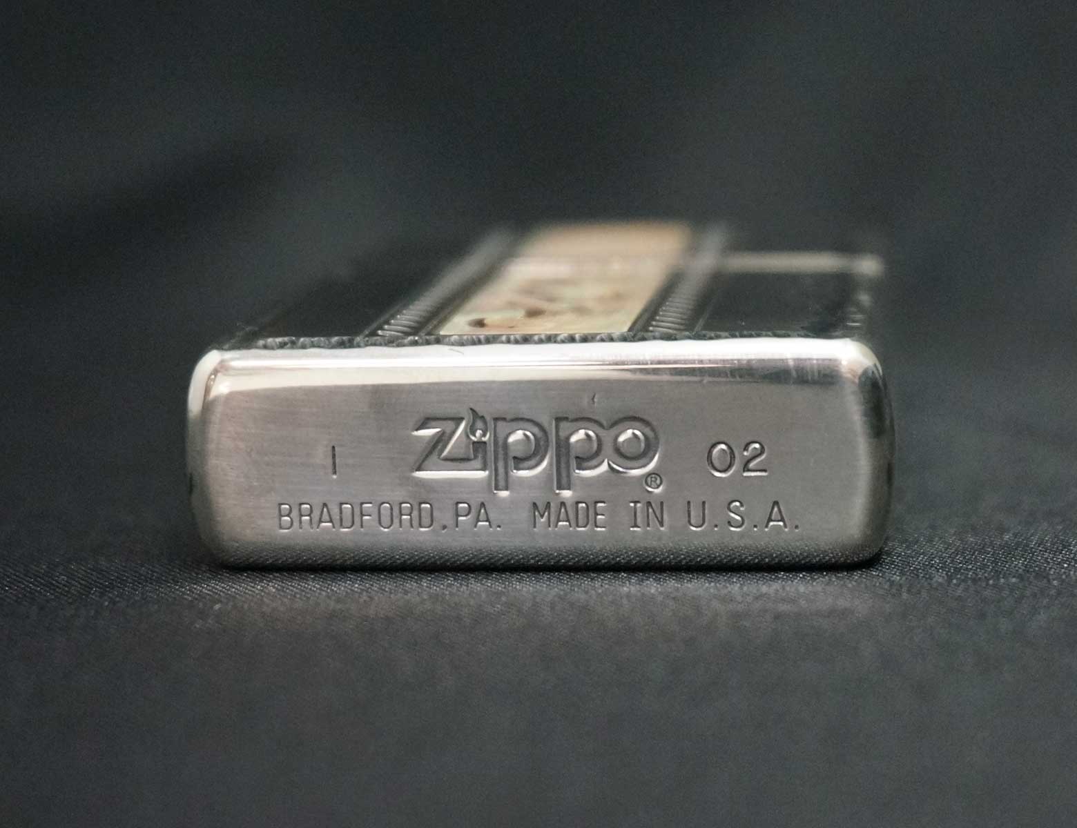 画像: zippo シェル＆エッチング A 2002年製造