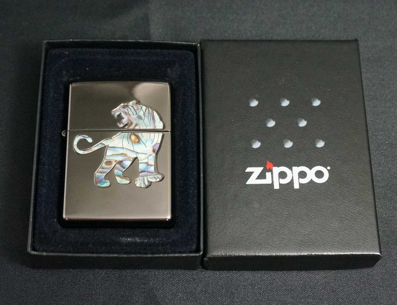 画像: zippo シェル タイガー 2005年製造