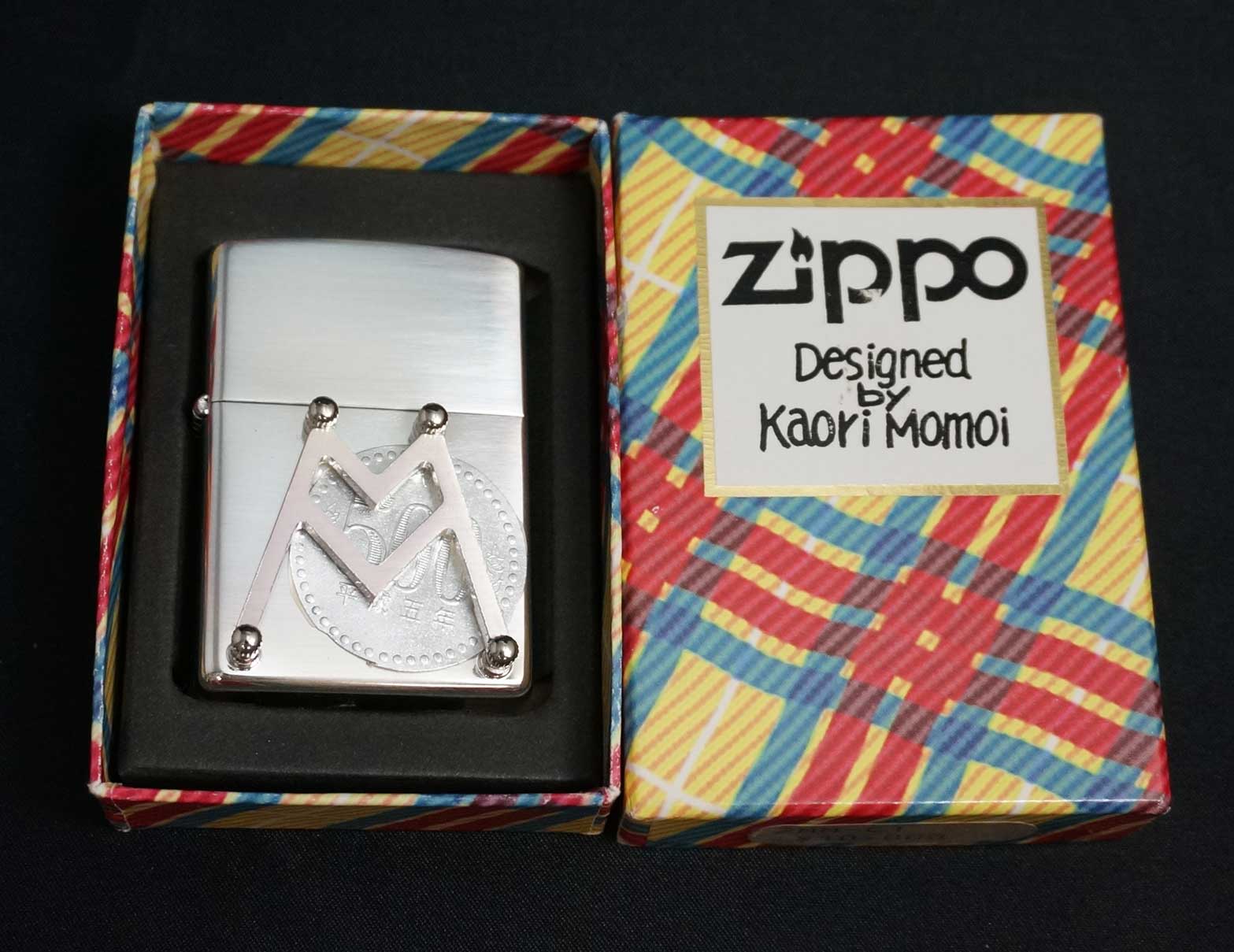 画像: zippo 桃井かおりデザイン 500円玉フォルダー付 SS 1996年製造