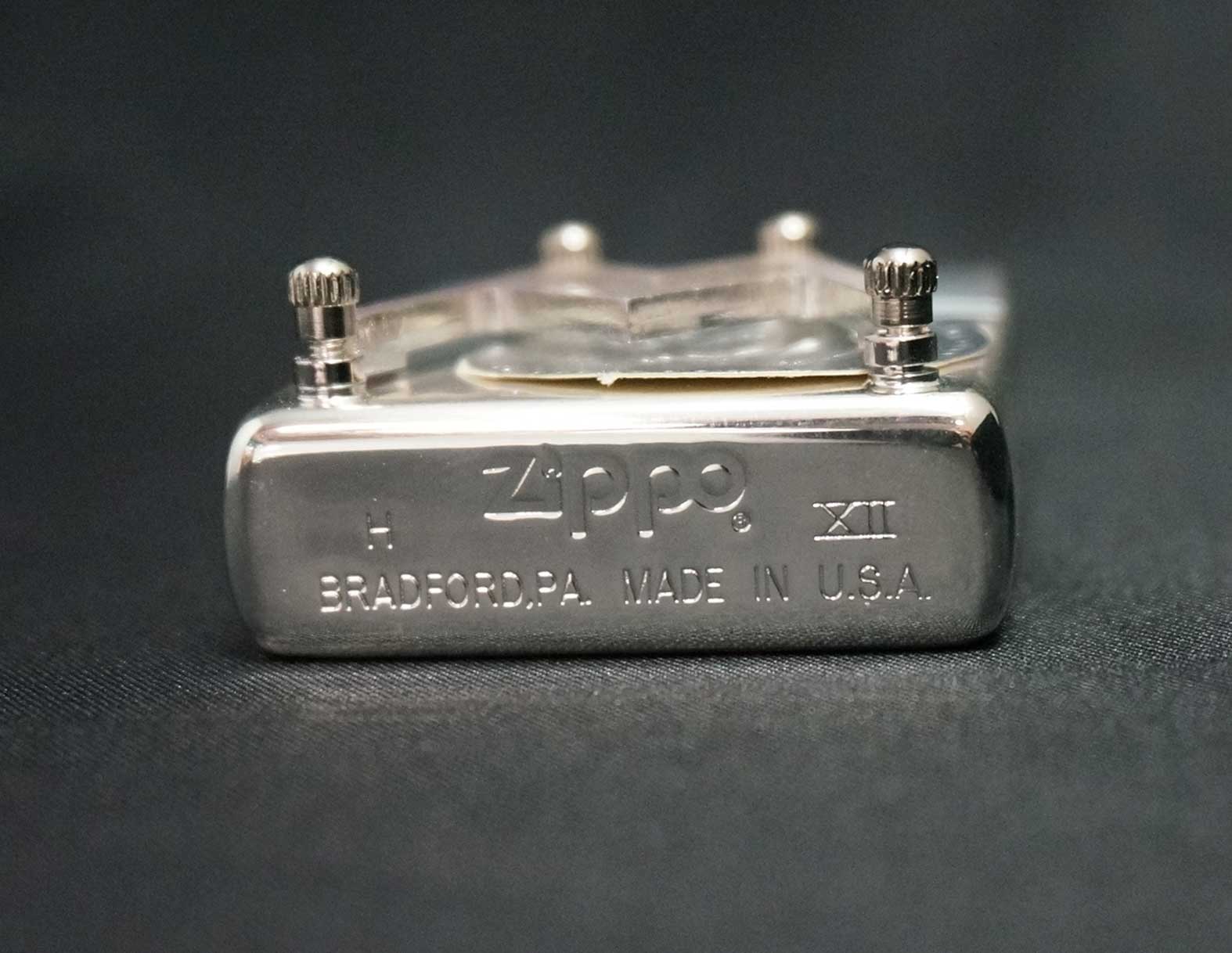 画像: zippo 桃井かおりデザイン 500円玉フォルダー付 SS 1996年製造