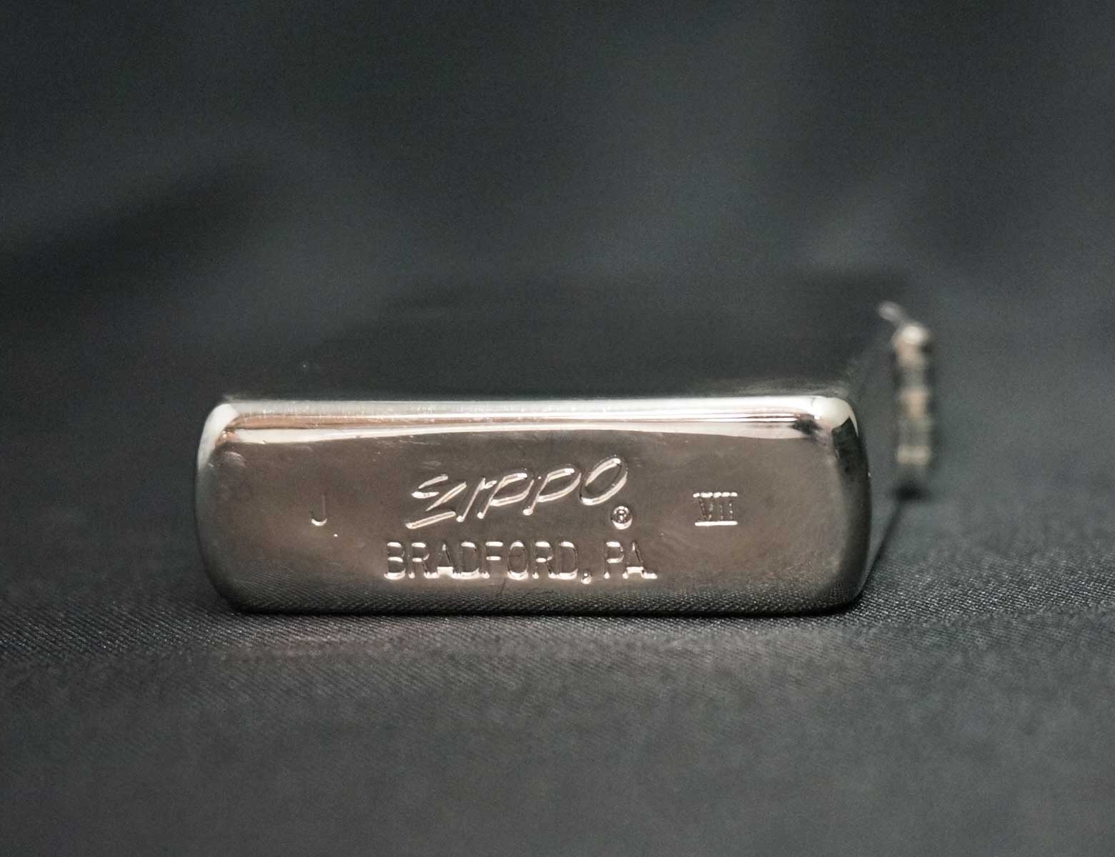 画像: zippo Your World of シルバーコーティング　エッチング金入れ　1991年製造