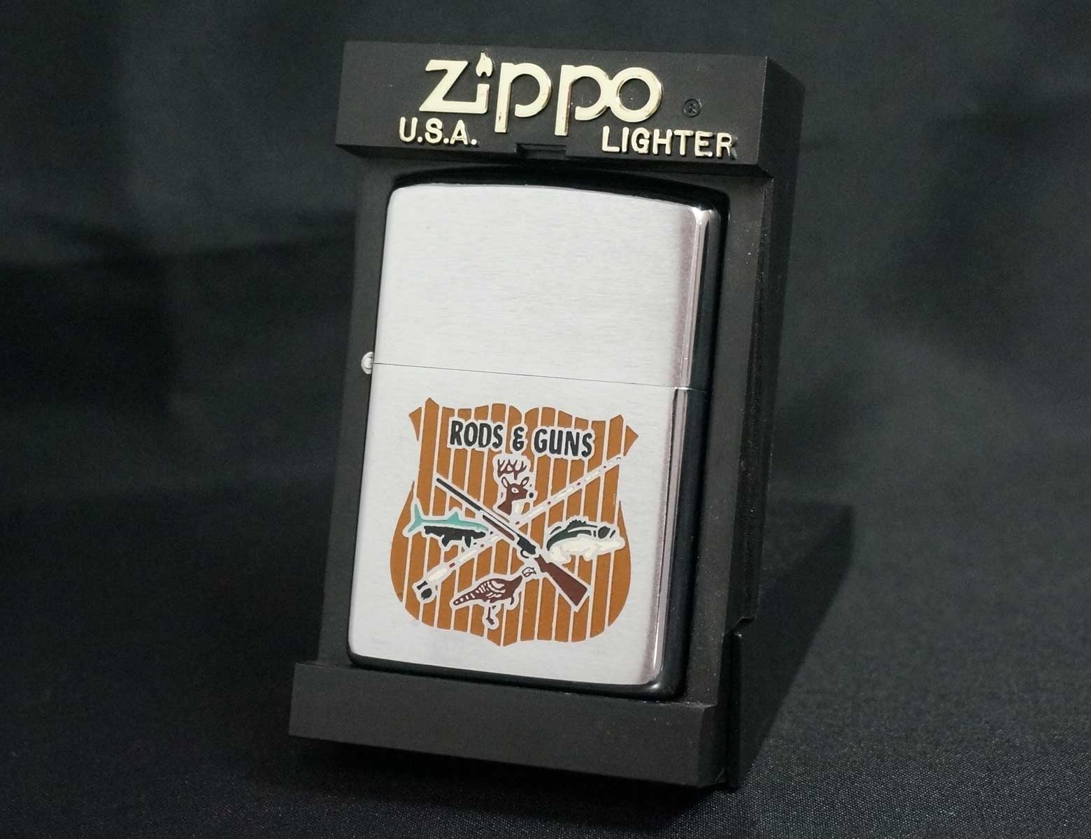 画像: zippo 企業柄 RODS＆GUNS #200 1973年製造