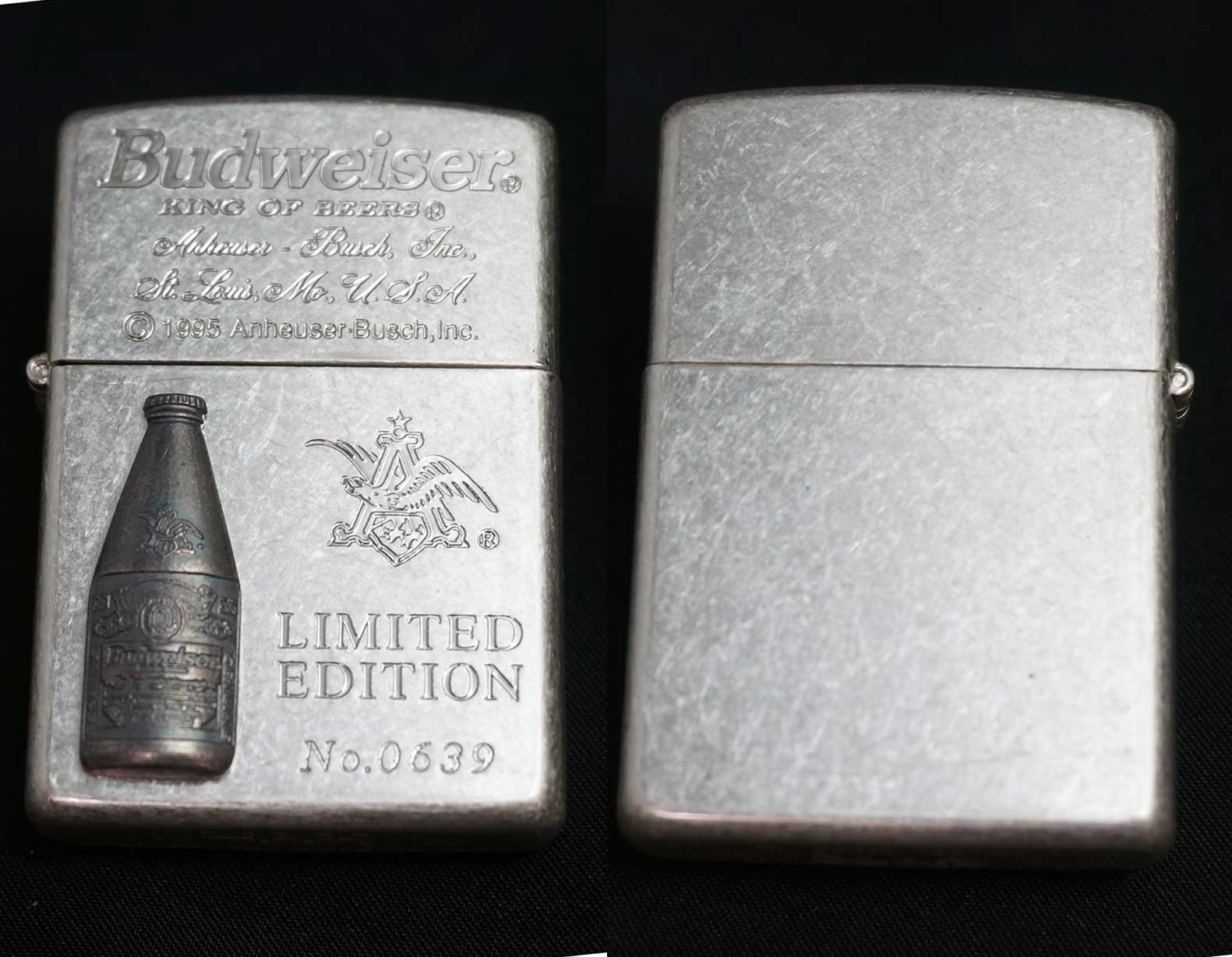 画像: zippo Budweiser バレル加工 SV 1995年製造