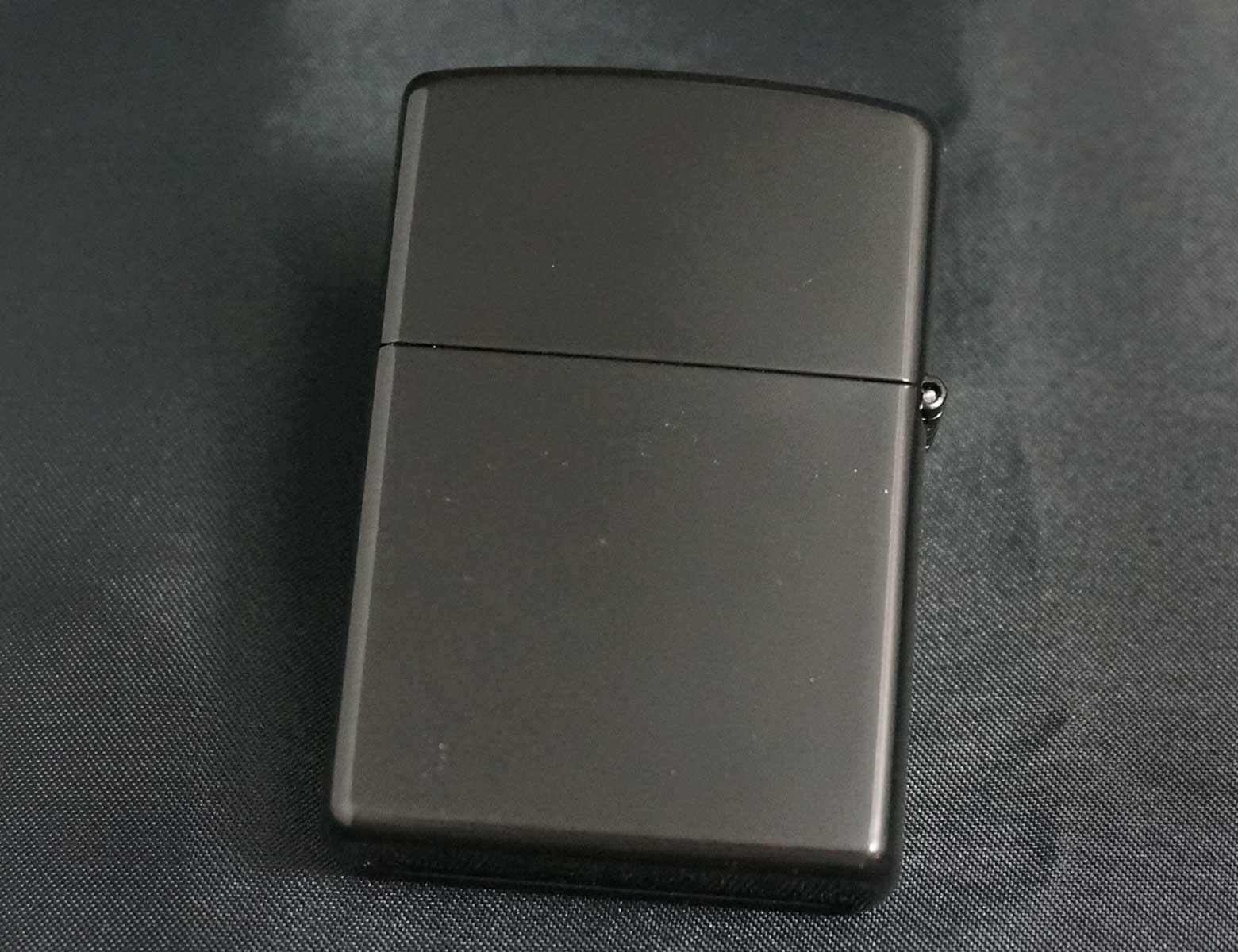 画像: zippo WINDY 黒マット パープル 2001年製造