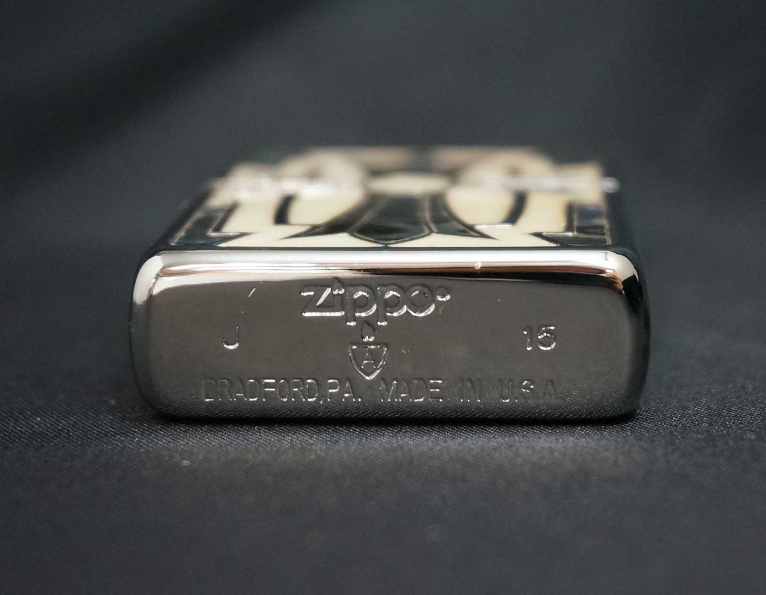 画像: zippo ARMOR 両面貝張り クロス 