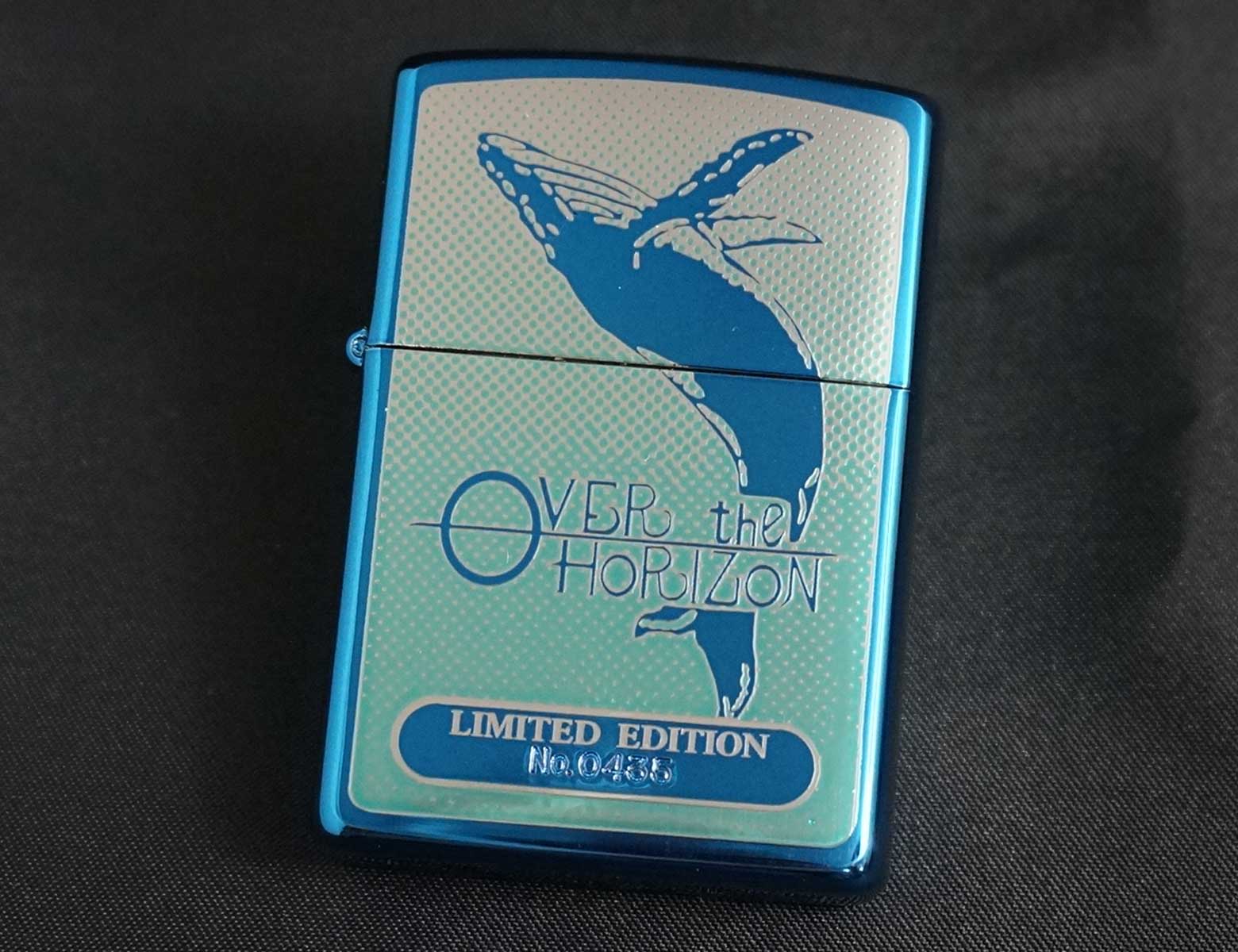 画像: zippo OVER the HORIZON クジラ 1998年製造