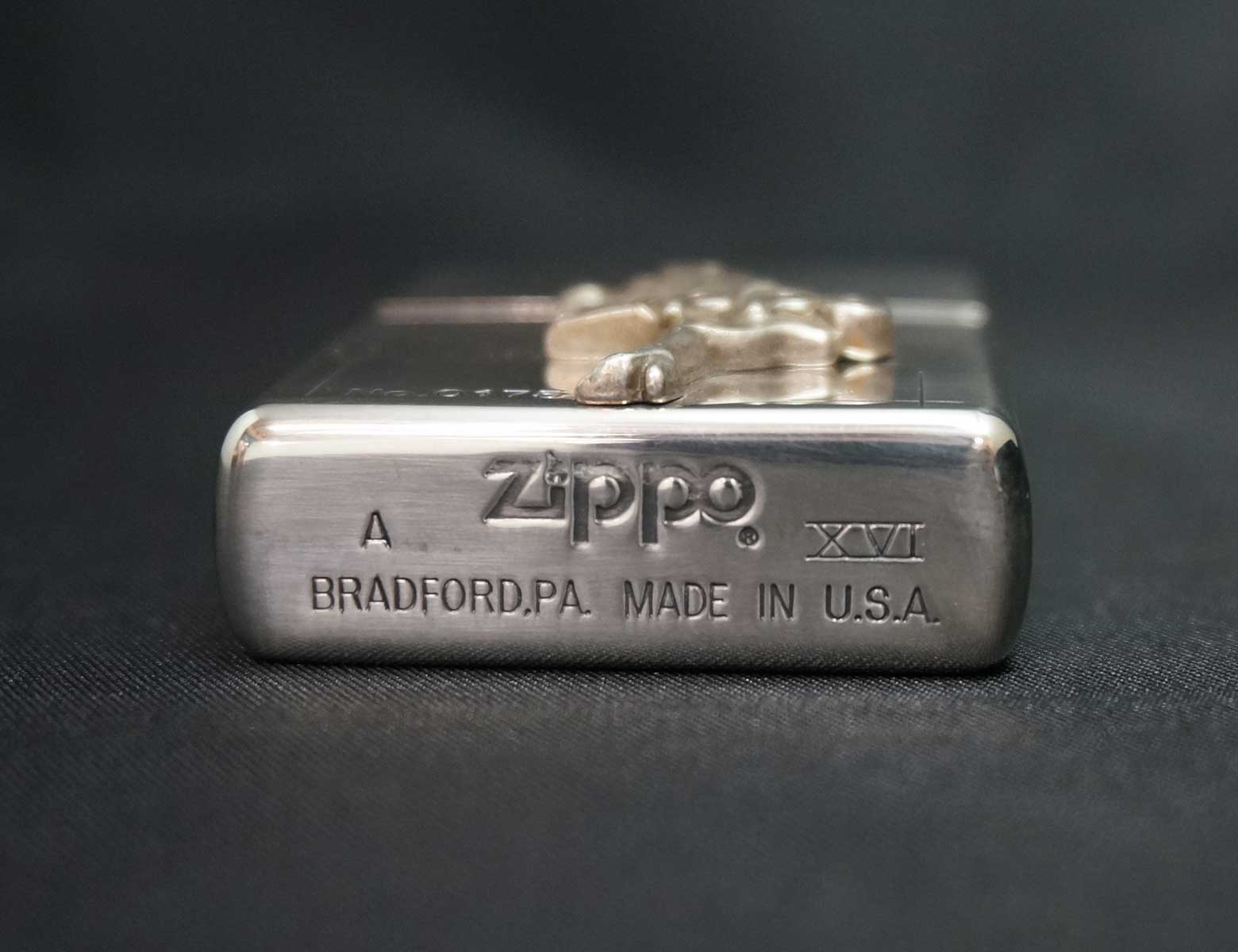 画像: zippo WINDY メタル貼付け 2000年製造 