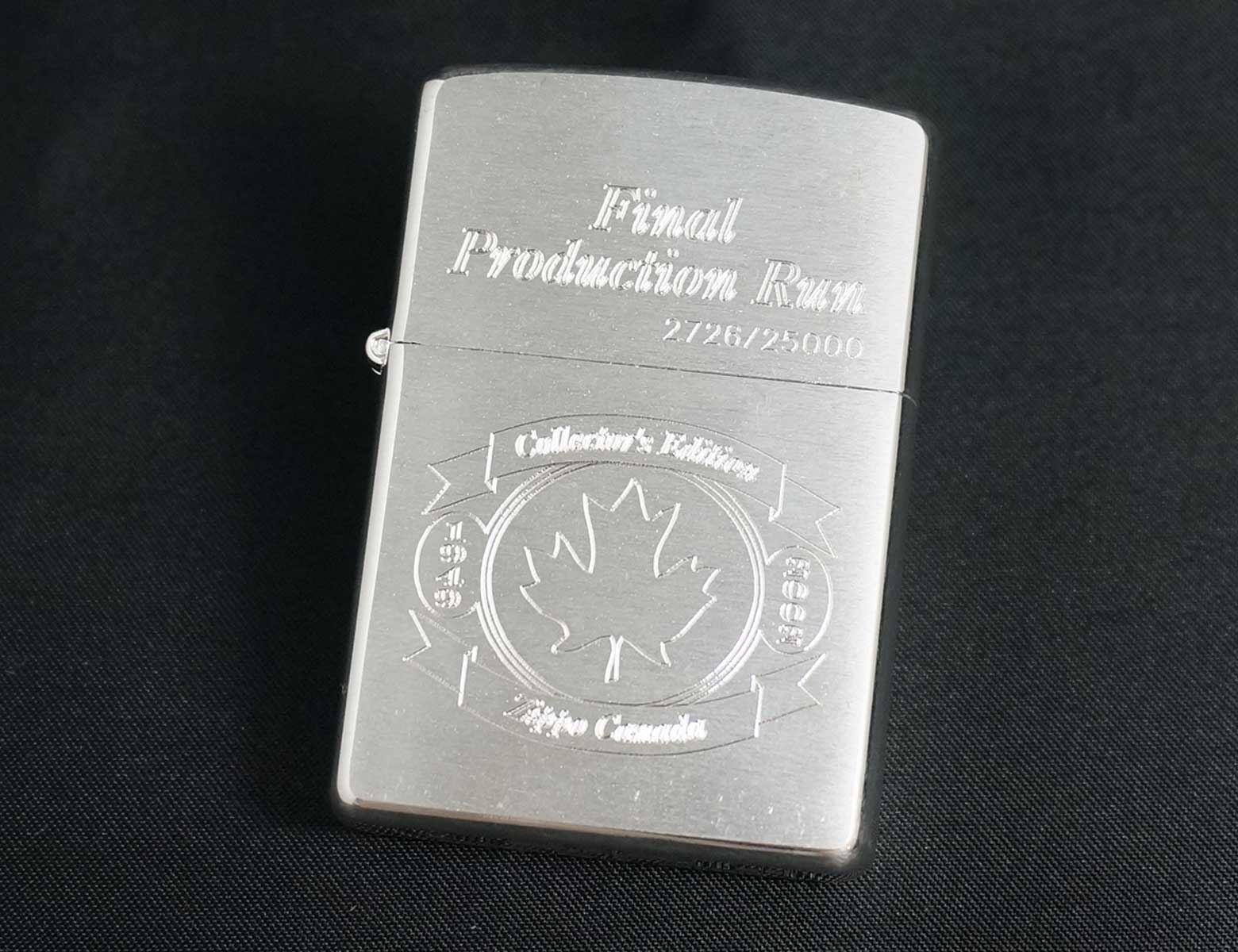 カナダ ZIPPO final collector's edition