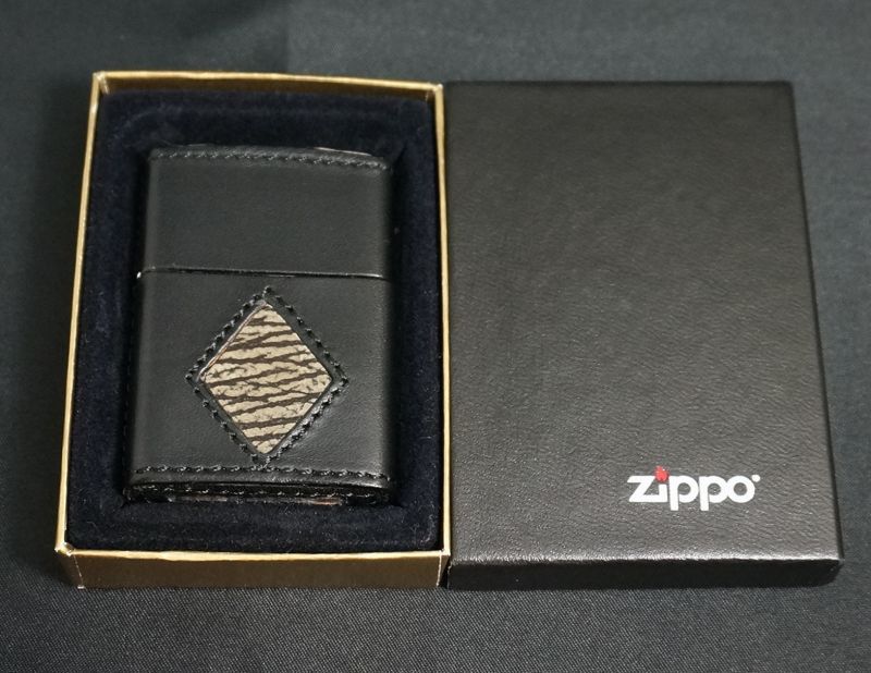 画像: zippo 革巻き シャーク 2004年製造