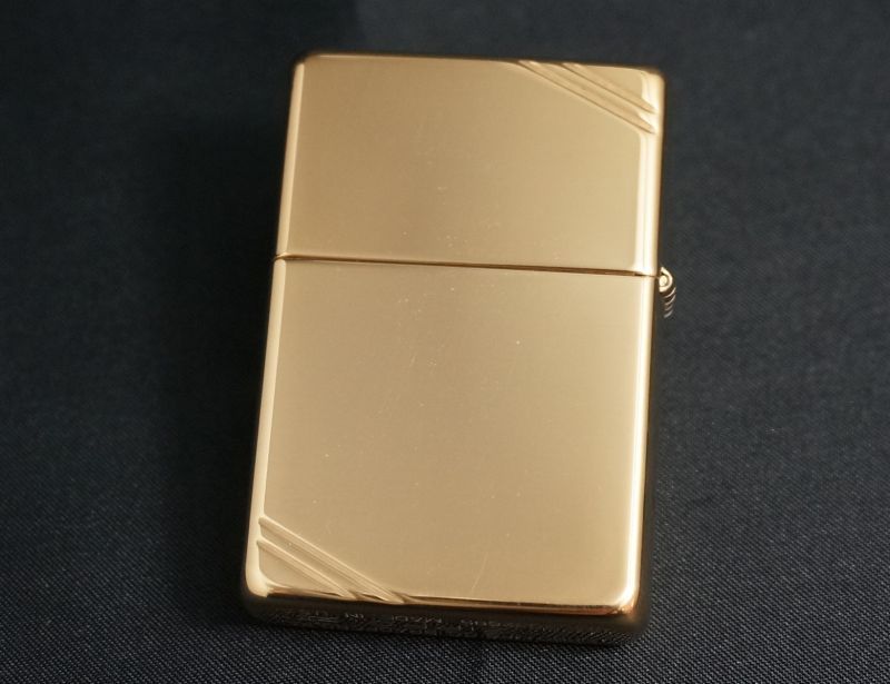 画像: zippo フラットトップ #270 ハイポリッシュ・ブラス 1996年製造