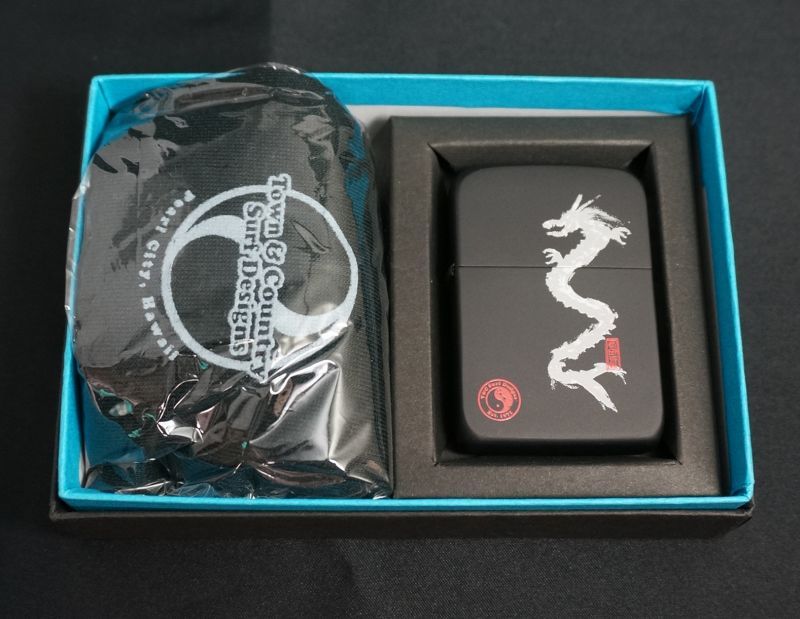 画像: zippo T&C 1941レプリカ ドラゴン 黒マット 2002年製造