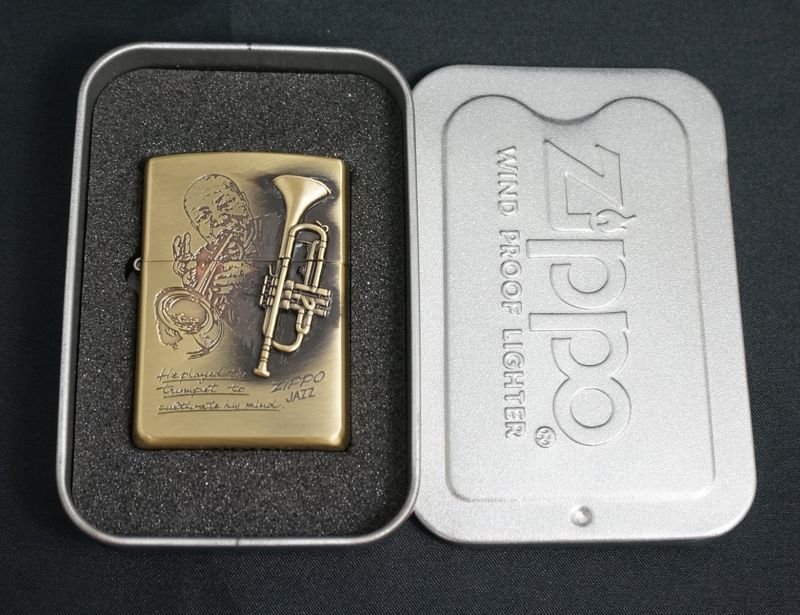 画像: zippo JAZZ トランペット 2001年製造 