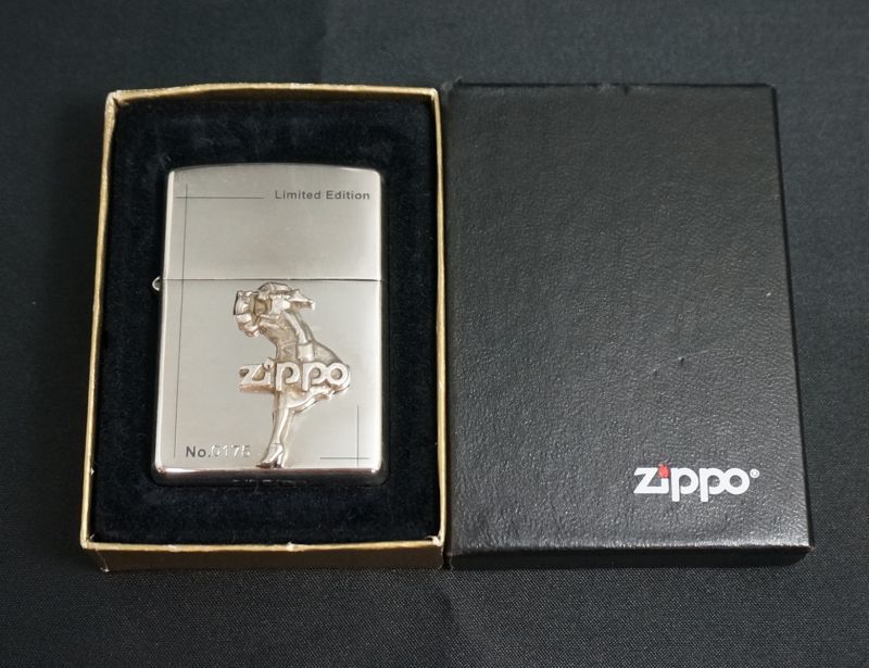 画像: zippo WINDY メタル貼付け 2000年製造 