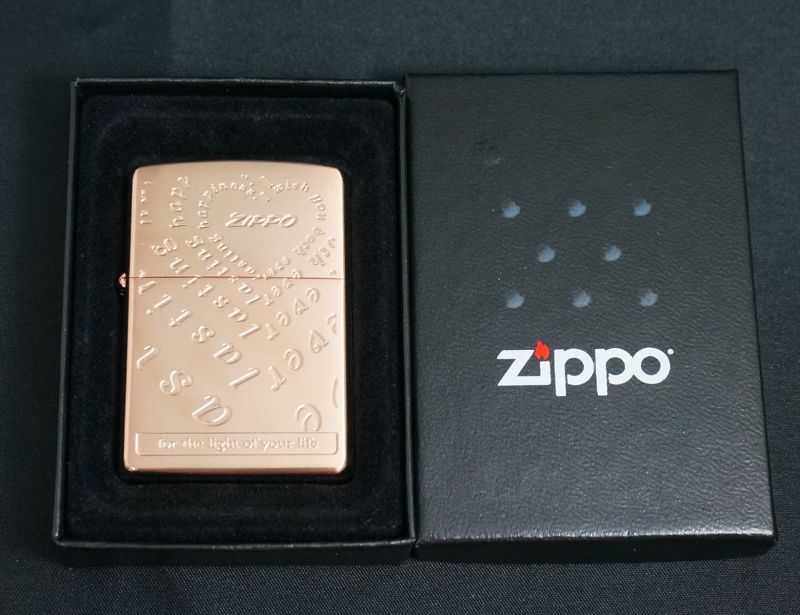 画像: zippo ハート文字　ローズピンク B 2006年製造